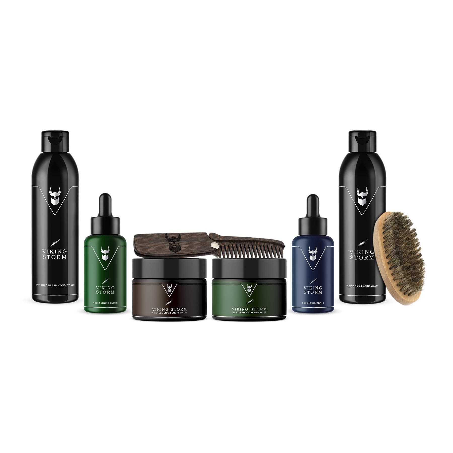 The Beard Struggle Ultimate Kit Viking Storm for Men & Beard Care W/Beard Wash/Shampoo/Conditioner/Night oil/Day oil,100% Natural & Organic