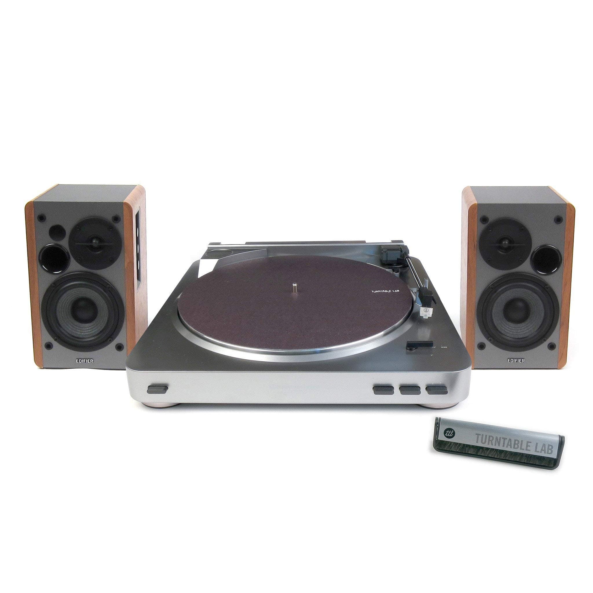 Audio-Technica: AT-LP60 Turntable + Edifier R1280T Speaker Package / Bundle to Play Vinyl Records