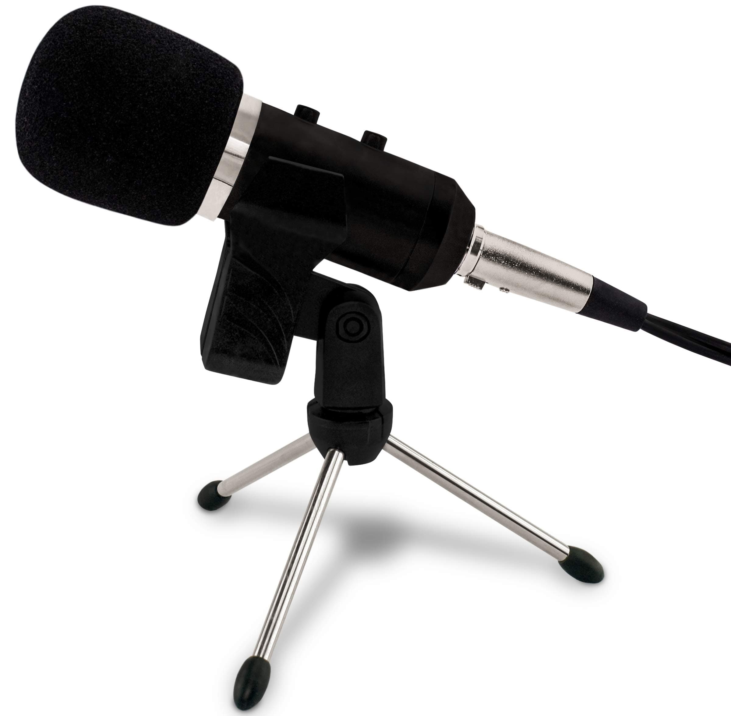 Professional USB Wired Studio Mic Condenser Recording Microphone w/Stand