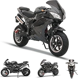 50CC Mini Motorcycle for Adults [Mini Size], 4-Stroke Mini Dirt Bike, Gas Power Pocket Rocket Bike, Miniature Kid Dirt Bike, Up to 30MPH, Trail Mini Bike Max Load 400Lbs Black