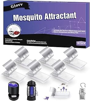 Glovv 6 Pack Mosquito Attractant Bait Refill, Mosquito Bits Octenol Lure for Bug Zapper & Fly Traps, Compatible with All Flying Insect Mosquito Trap