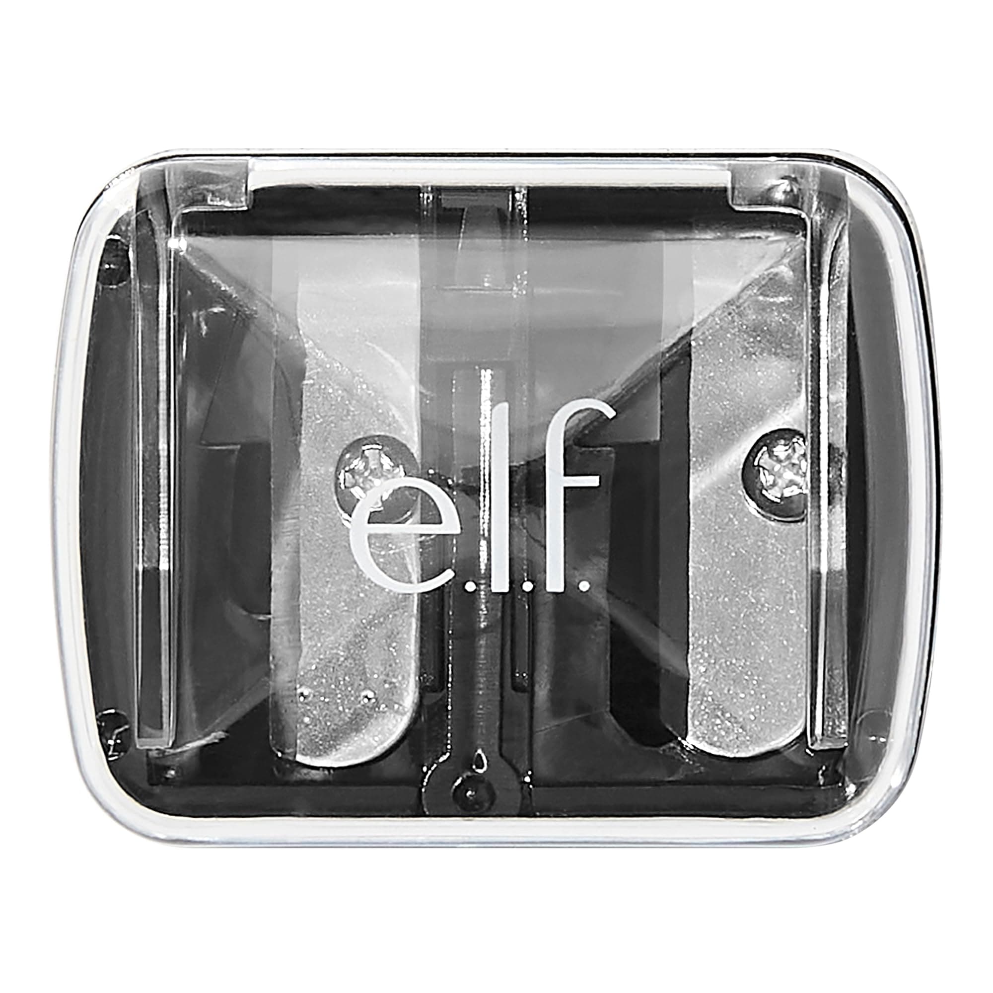 e.l.f., Dual-Pencil Sharpener, Convenient, Essential Tool, Sharpens, Easy to Clean, Travel-Friendly, Compact, Includes Bonus Small Sharpener