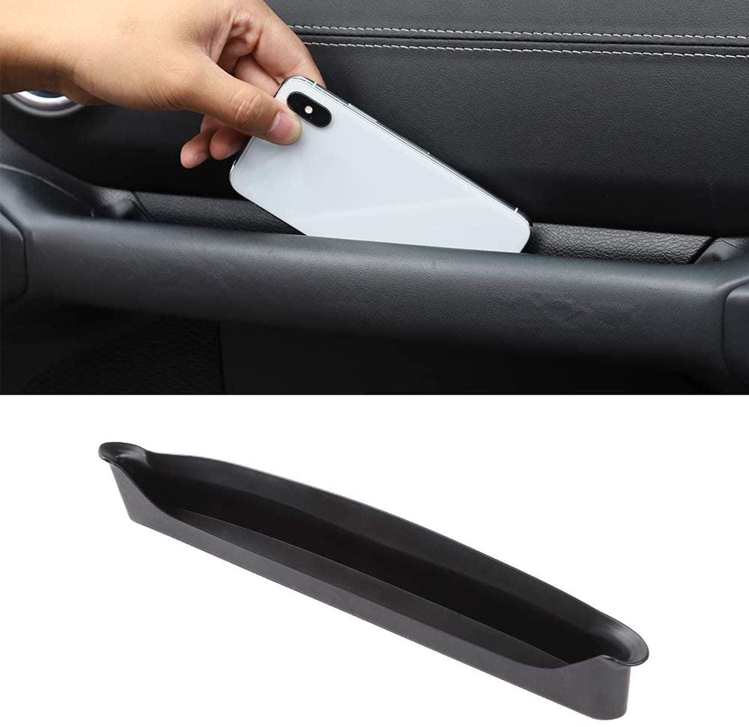 JL GrabTray Passenger Storage Tray Organizer Grab Handle Accessory Storage Box Compatible with Jeep Wrangler JL JLU & Gladiator JT 2018-2020 2 Door/4 Door, Compatible with Jeep JL Accessories