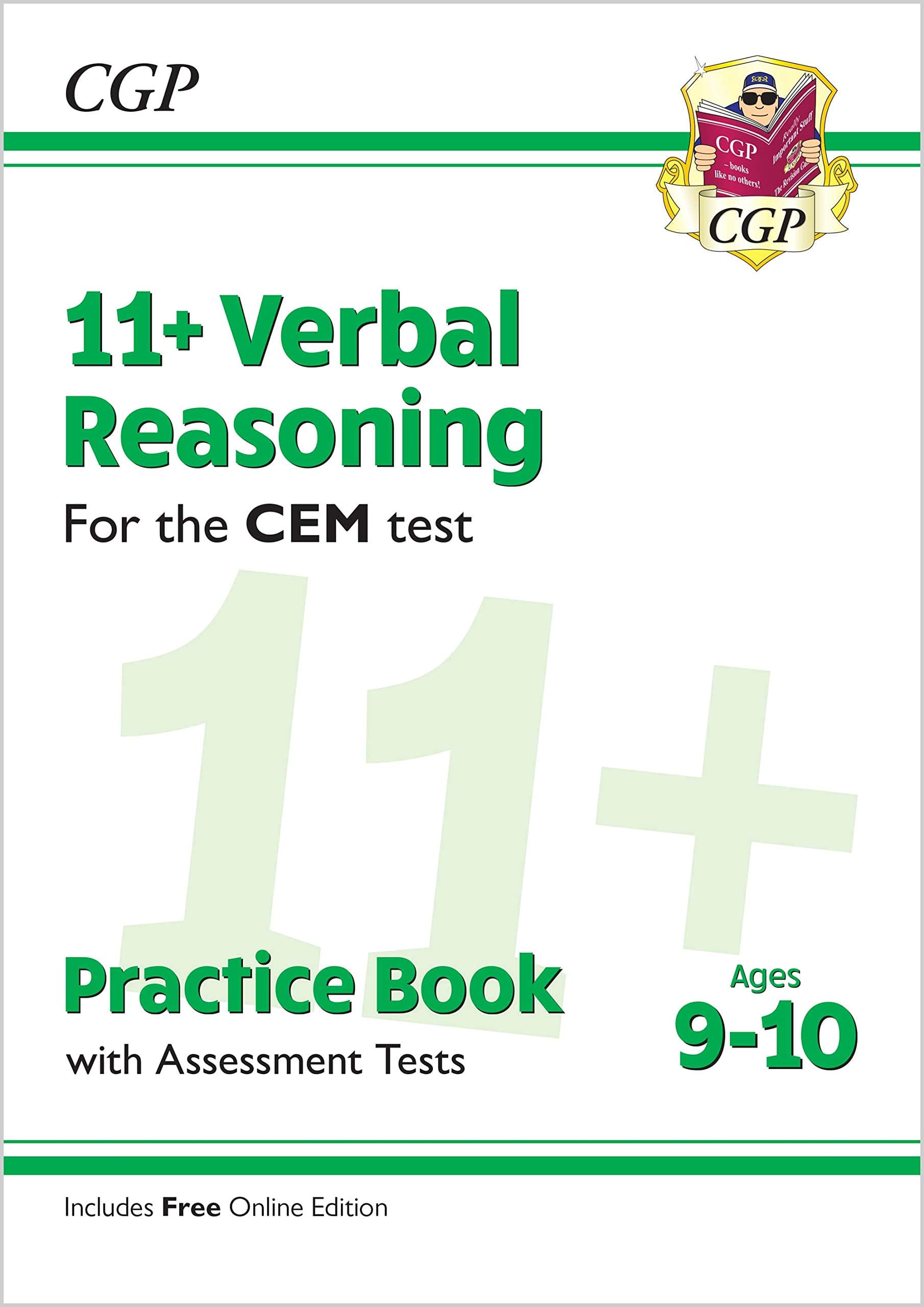 Coordination Group Publications Ltd (CGP) 11+ CEM Verbal Reasoning Practice Book & Assessment Tests - Ages 9-10 (with Online Edition)