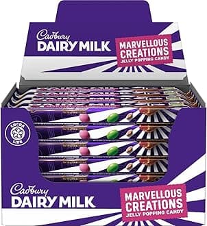 Dairy Milk Marvellous Creations Jelly Popping Candy Bar 47g Delicious Tasty And Twisty Treat Gift Hamper For Birthday,Easter For All Occasions (18)