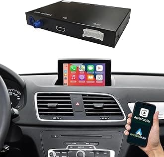 NINETOM Wireless Carplay Android Auto Decoder for Audi Q3 2014-2018 Year Carplay Retrofit Kit Support Siri Mirrorlink Camera with RMC Software Version