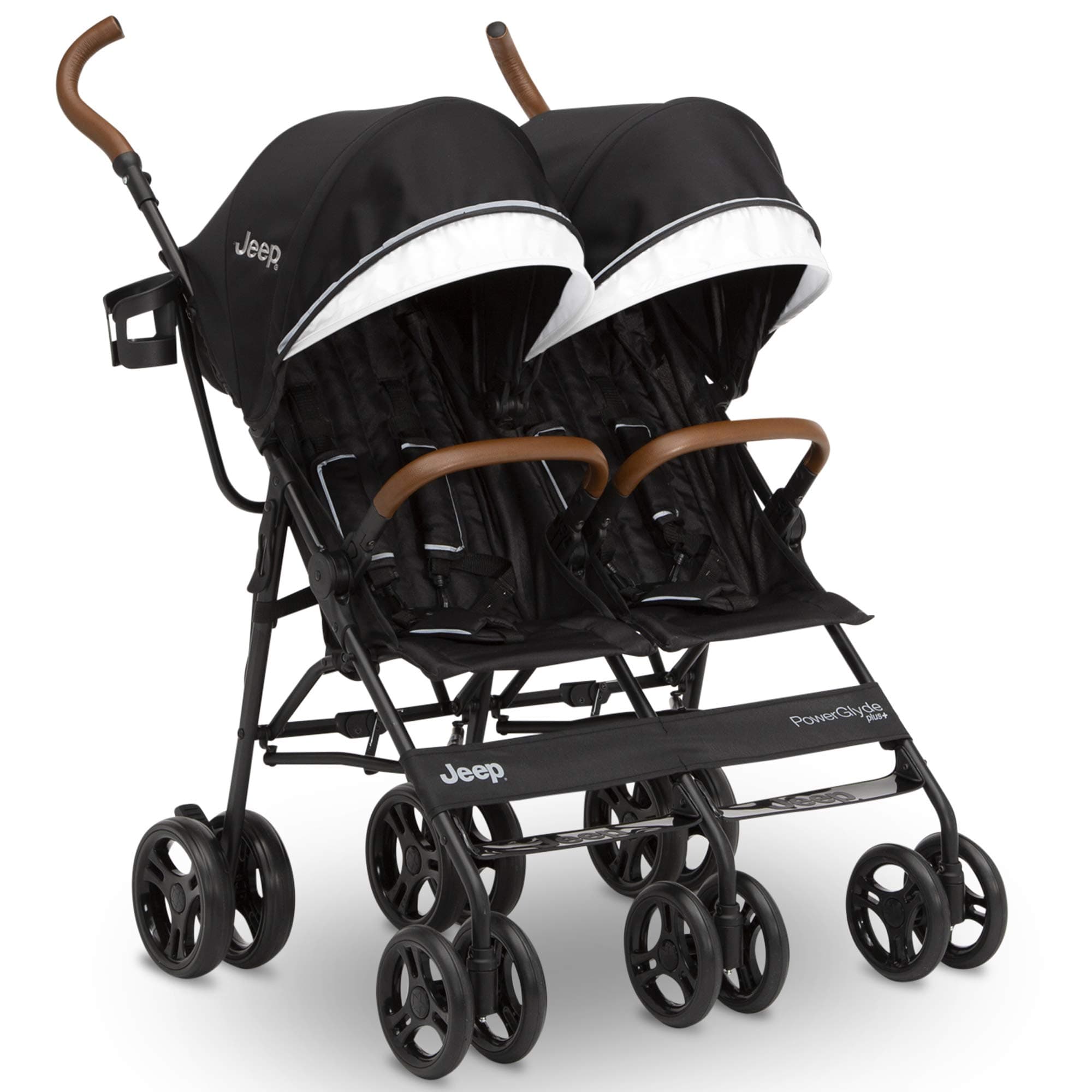 Delta ChildrenJeep PowerGlyde Plus Side x Side Double Stroller by, Black