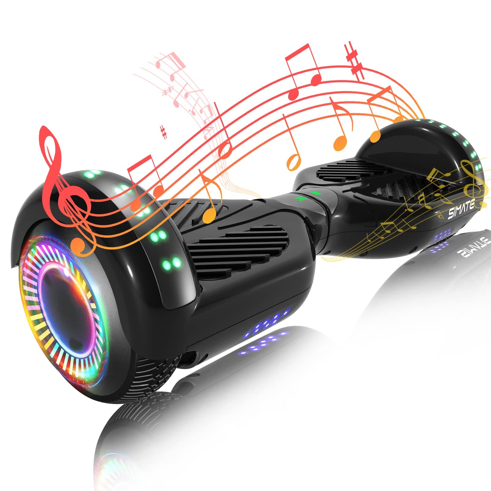 Hoverboard, Bluetooth All Terrain Hover Boards with LED Lights and APP Control, Gifts for Kids Adults Girls Boys, for All Ages