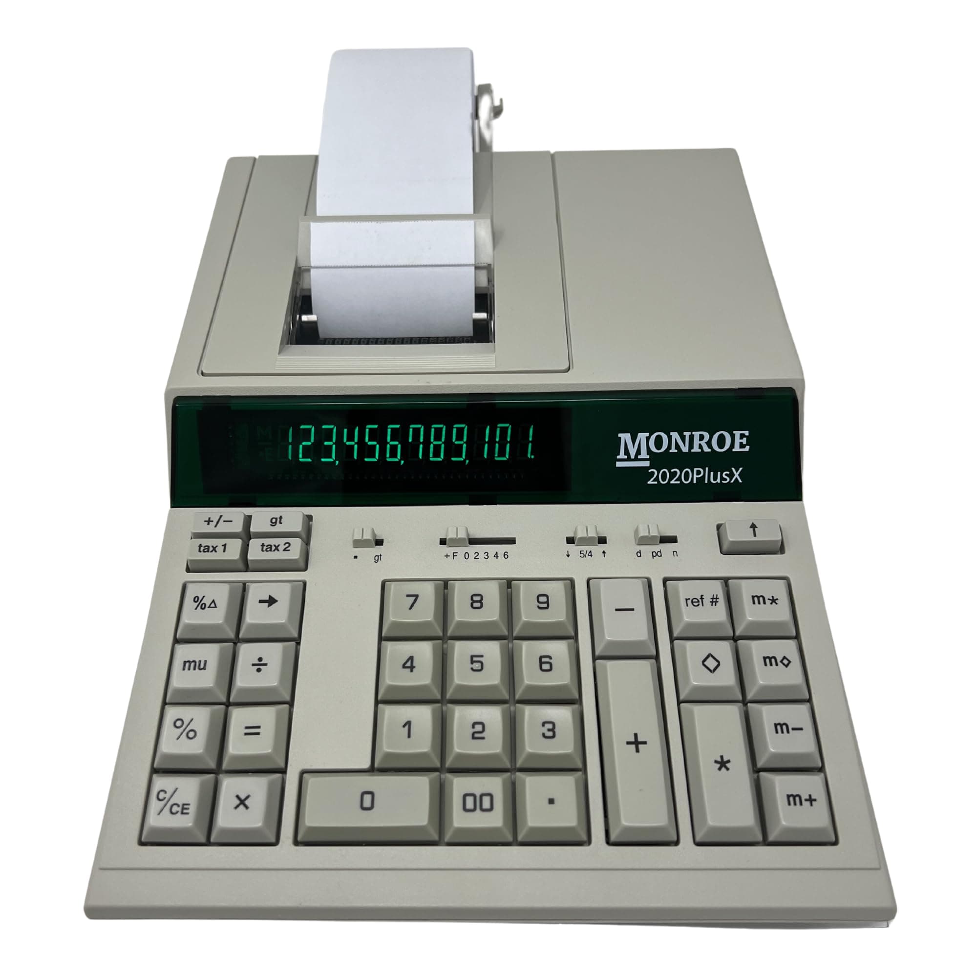 MonroeSystems for Business (1) Monroe 2020PlusX 12-Digit Medium-Duty Color Printing Calculator in Ivory