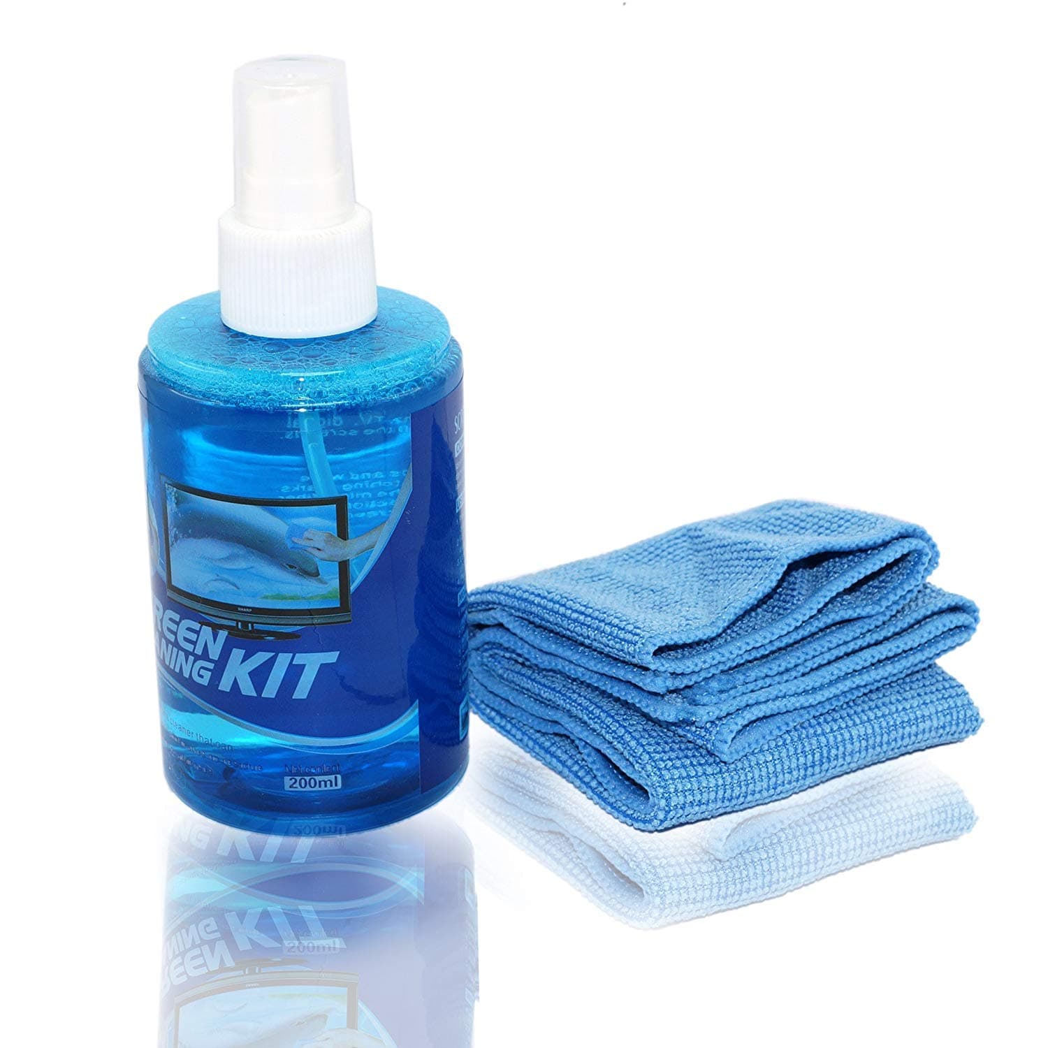 RiaTech 2 in 1 Screen Cleaning Kit for Laptops Mobiles LCD LED Computers TV