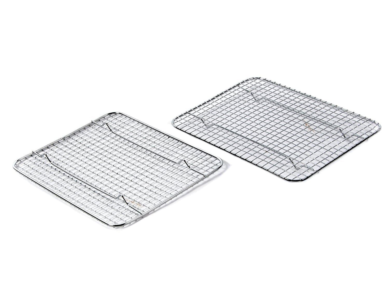 Great Credentials© Heavy-Duty Cooling Rack, Cooling Racks, Wire Pan Grade, Commercial Grade, Oven-Safe, Chrome (8 x 10 Inch)