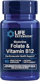 Life Extension Folate & Vitamin B12, 90 Vegetarian Capsules