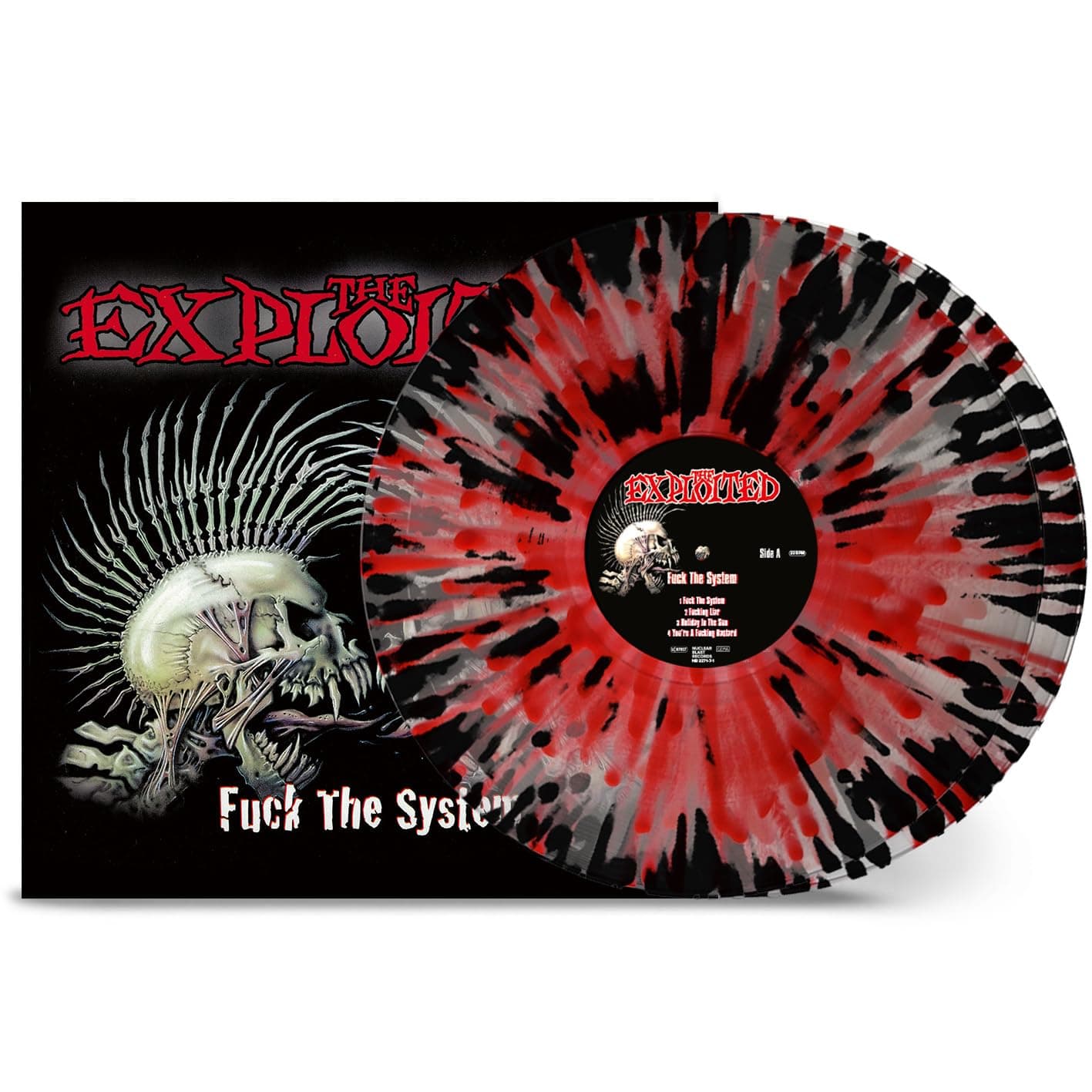 Fuck The System (Clear Red Black Splatter)