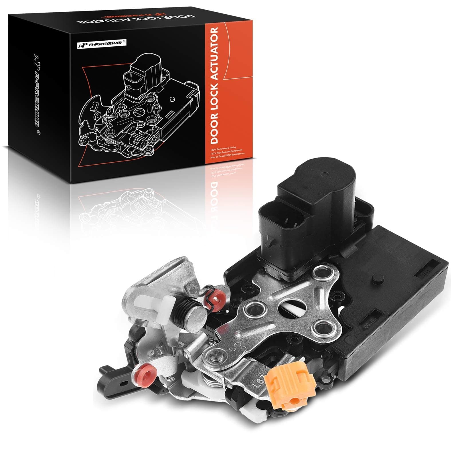 A-Premium Rear Driver Door Lock Latch Actuator Compatible with Chevy Chevrolet Silverado Avalanche Tahoe & GMC Sierra Yukon & Cadillac Escalade, Rear Left Door Latch Assembly 15068504 15110651