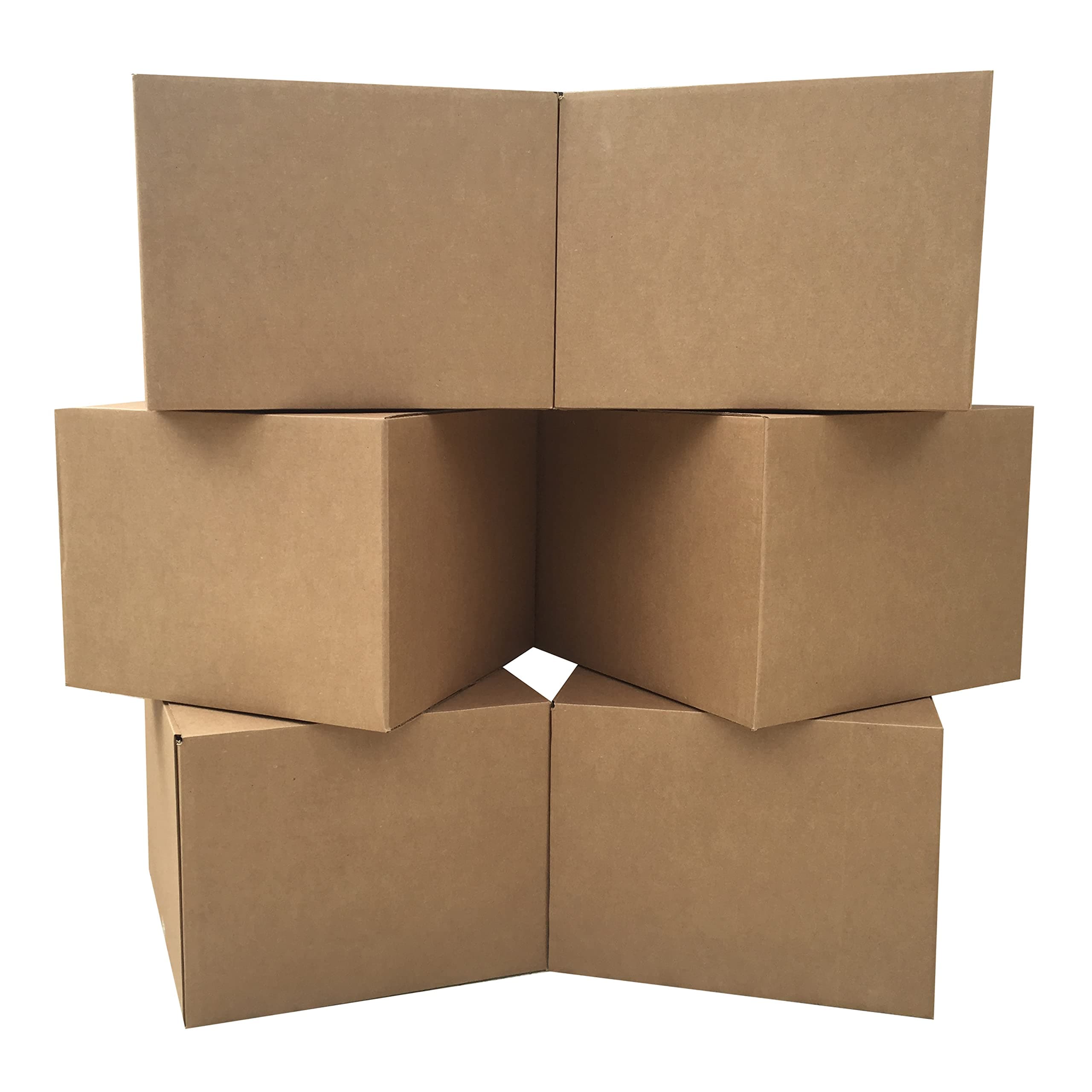uBoxes Large Moving Boxes 20" x 20" x 15" (Pack of 6)