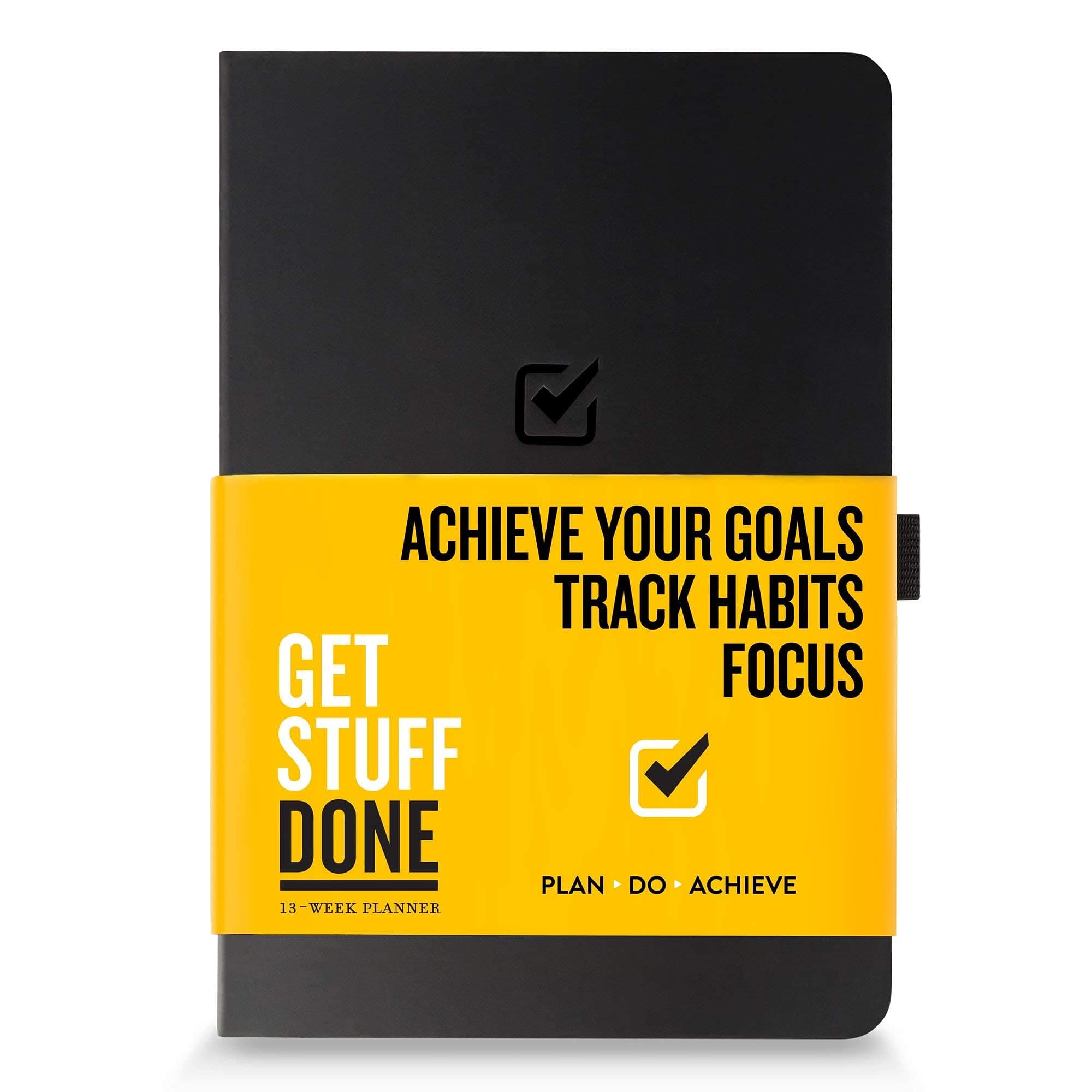 Undated Productivity Journal, 13 Week Planner for Goal Setting Plus 31 Daily Pages, 8.3"x5.5" :: Includes Guide with Tips :: Motivational and Inspirational, for Men & Women
