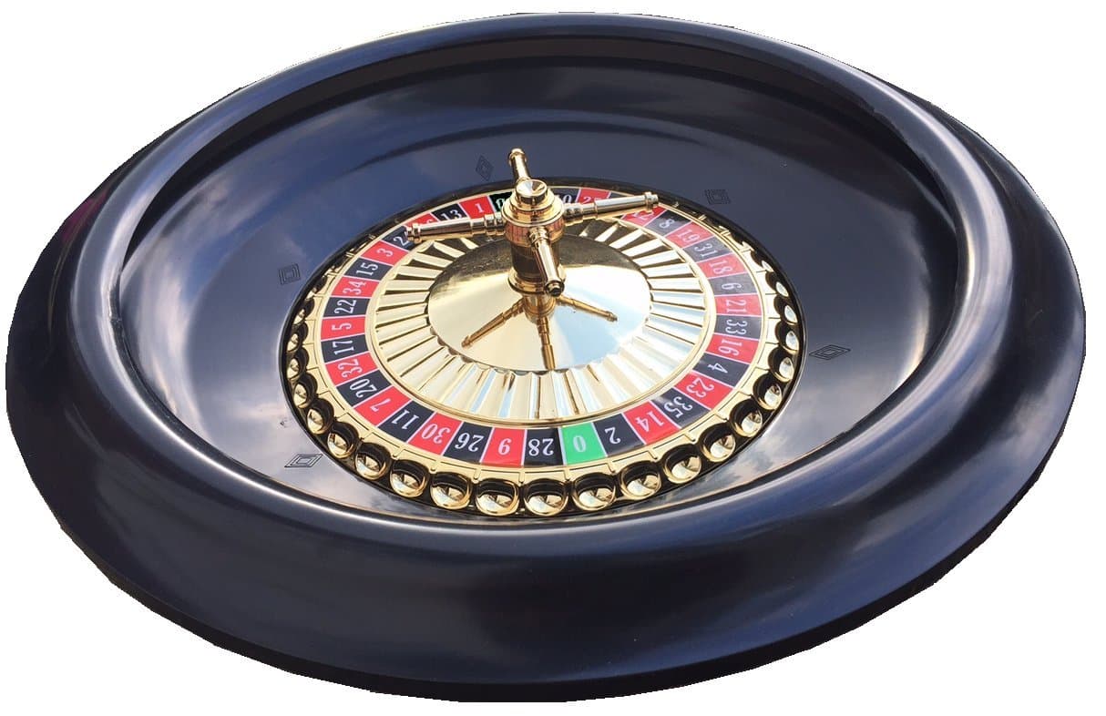LARGE 16 INCH ROULETTE WHEEL WITH BALLS