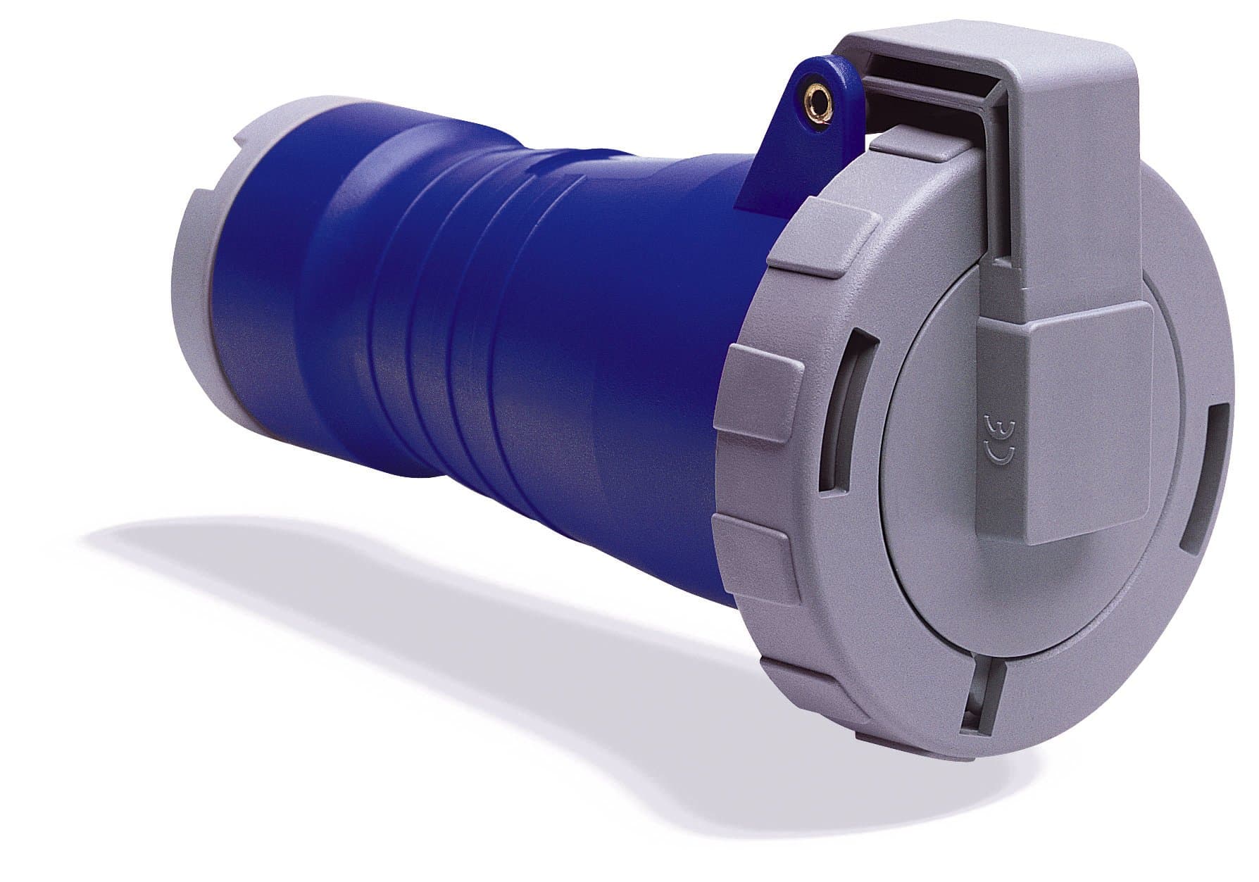 MK Commando K9124 16A 2P+E 200-250V Connector (IP67) - Blue