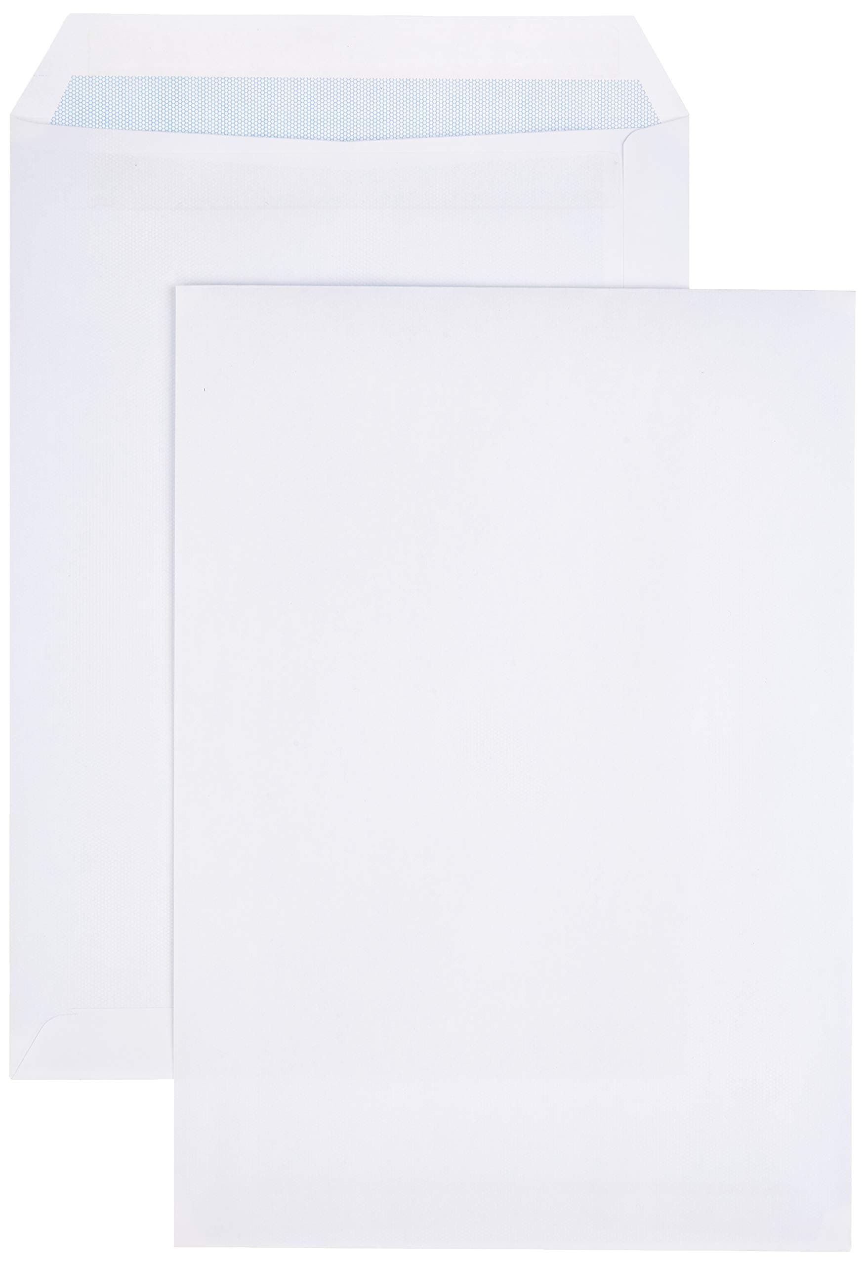Amazon Basics C4 Self-Seal Envelopes, White, 90 gsm, 250 Pack