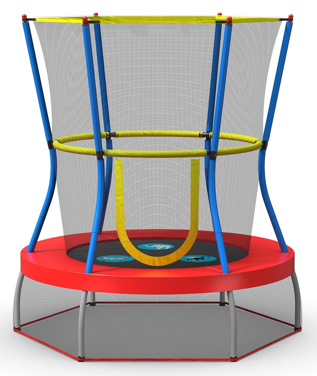 Mini Trampoline with Enclosure Net