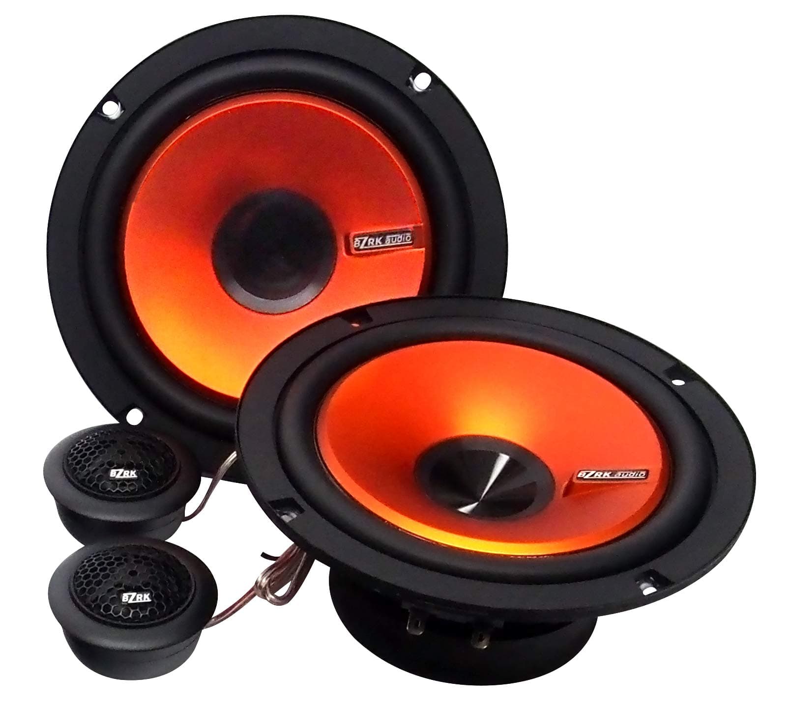 BZRK Audio ODR-65 6.5" 2-Way Component Speaker System 120 watts for Car