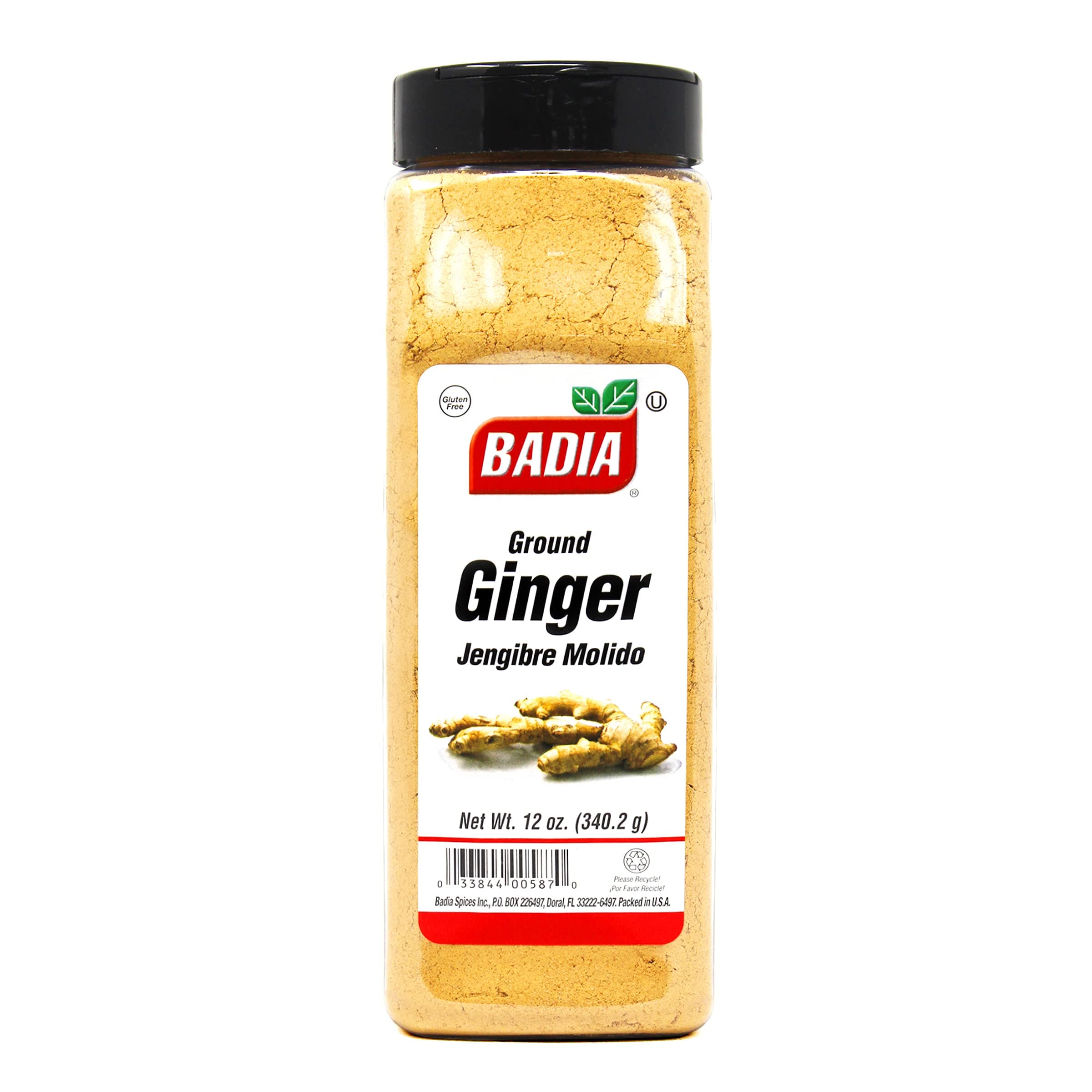 Badia Ground Ginger Powder, 12 oz - Fresh, Aromatic, Ground Ginger Root