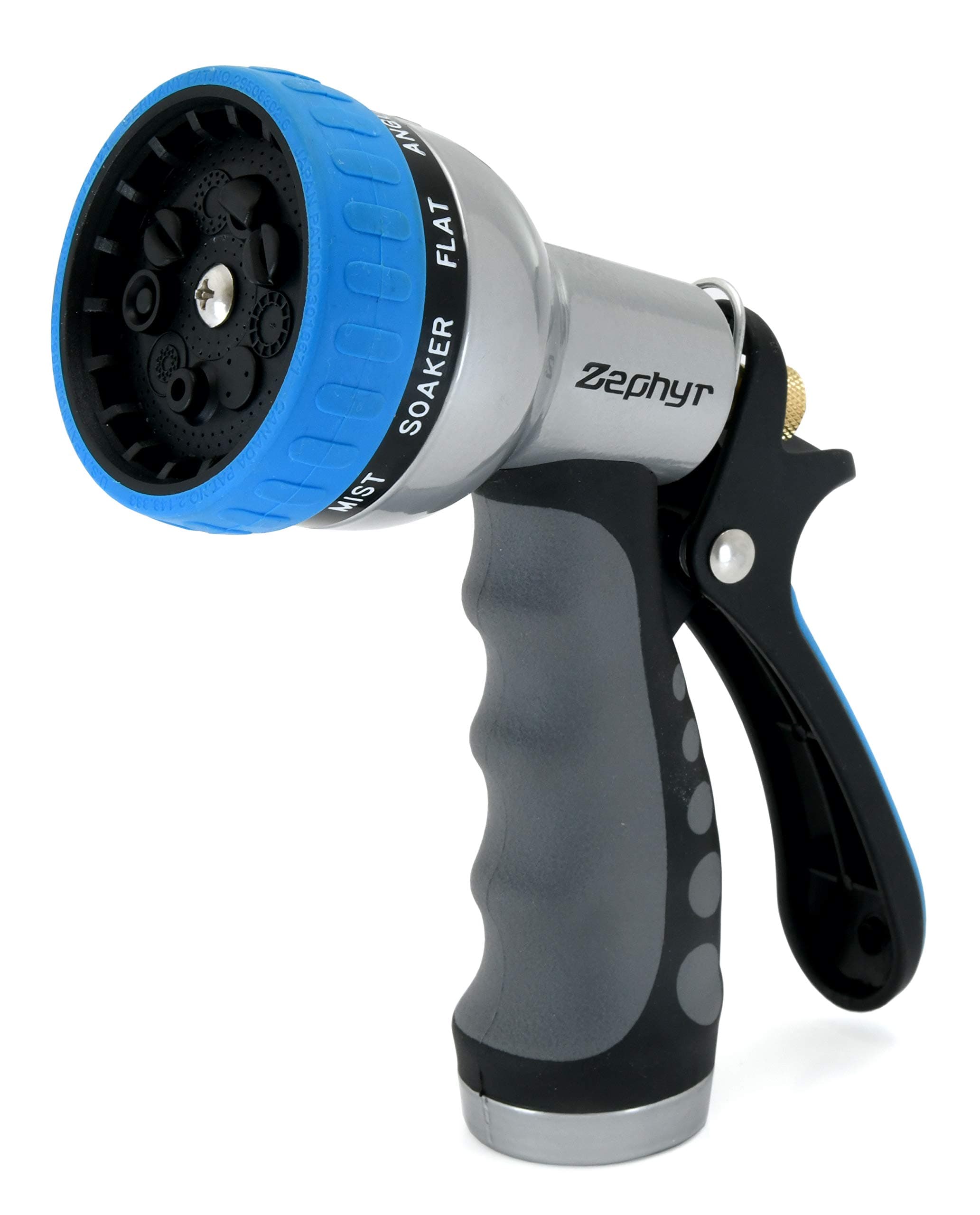 Zephyr 9-mode High-Performance Water Spray Gun, Silver
