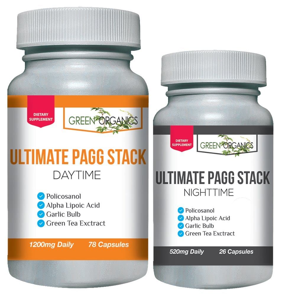 Ultimate PAGG Stack™ 4 Hour Body by Tim Ferriss - Policosanol, Alpha Lipoic Acid, Green Tea Flavonols, Garlic Extract