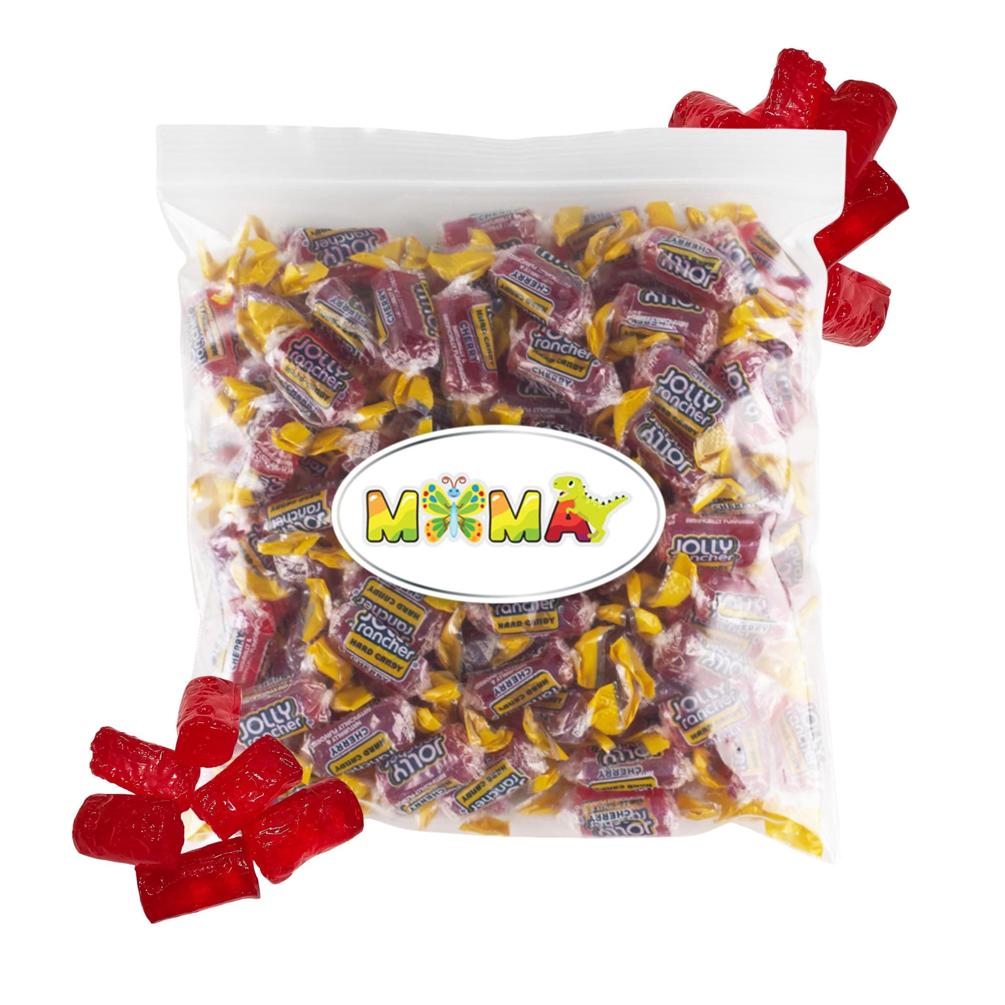 Bulk Cherry Hard Candy Bulk Bag 1.5 lbs – Made from Jolly Rancher Candy – Repackaged by Mima Mima – Easter Candy, Easter Basket Stuffers & Fillers