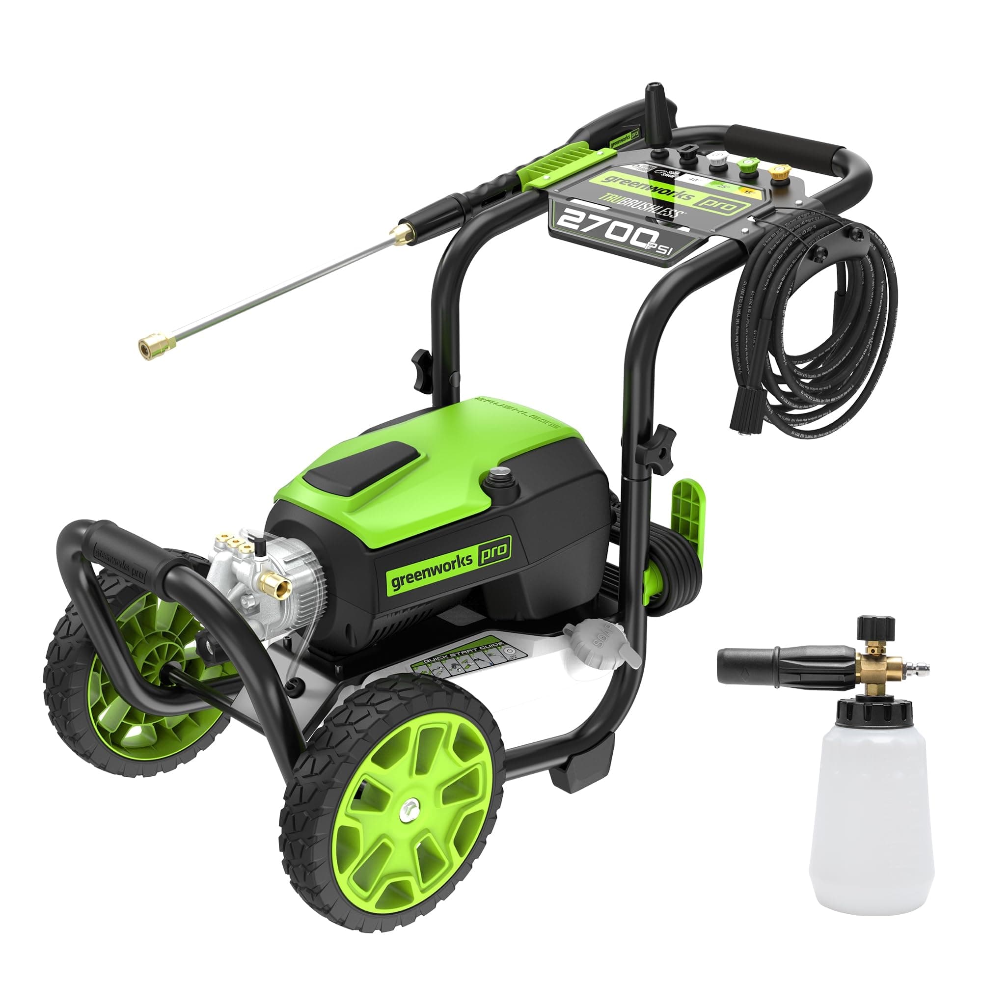 Greenworks 2700 PSI with soap applicator