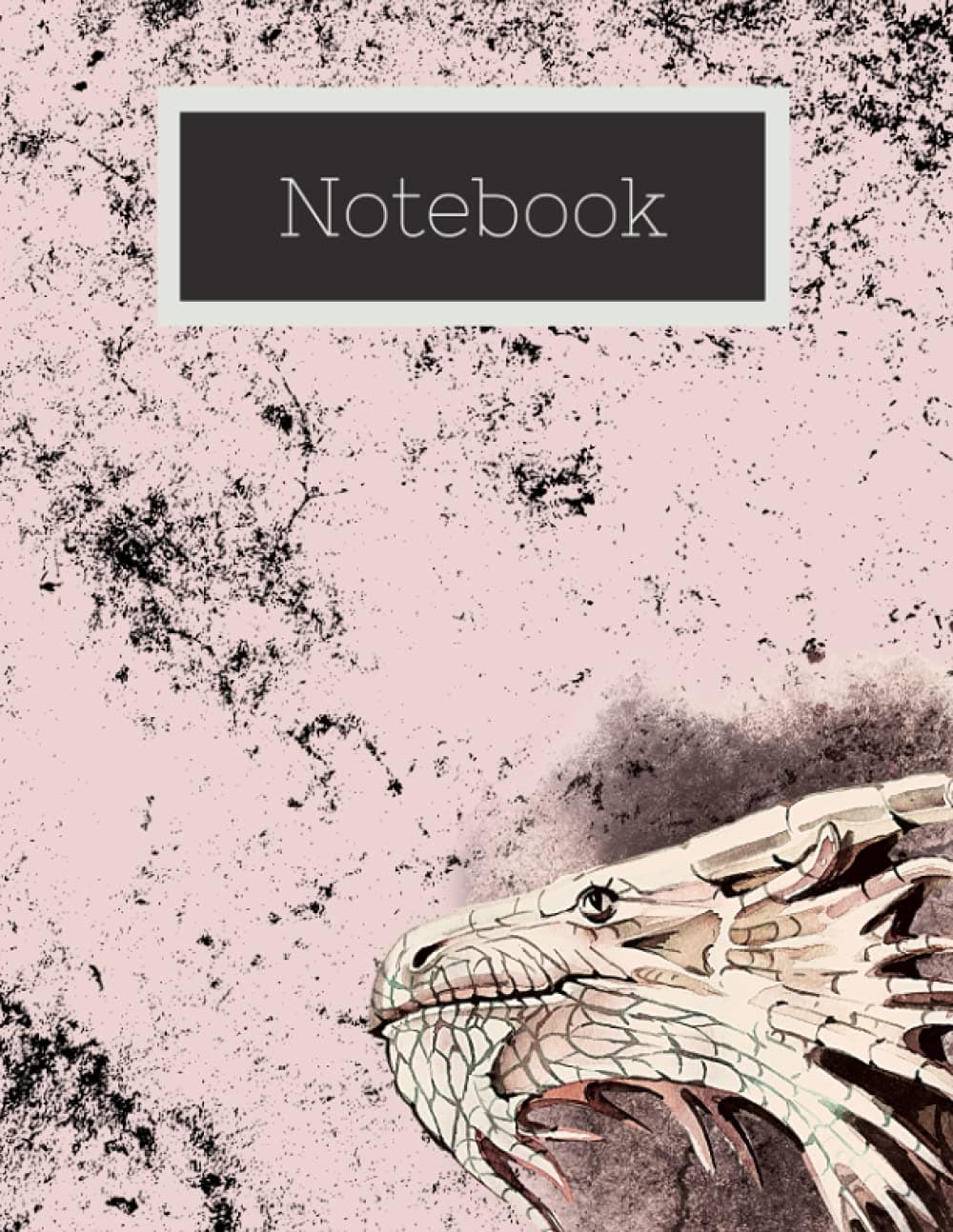 8.5 x 11" Notebook, 120 Lined Pages, Dragon: Notebooks