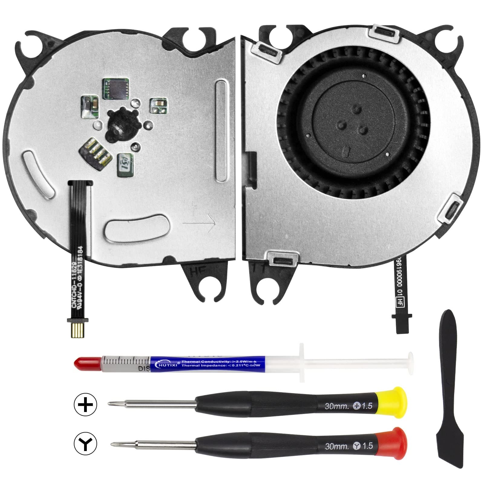 S-Union New Internal Cooling Fan Replacement for Nintendo Switch NS HAC-001 2017 Console (with Thermal Paste, Screwdriver and Spatula)