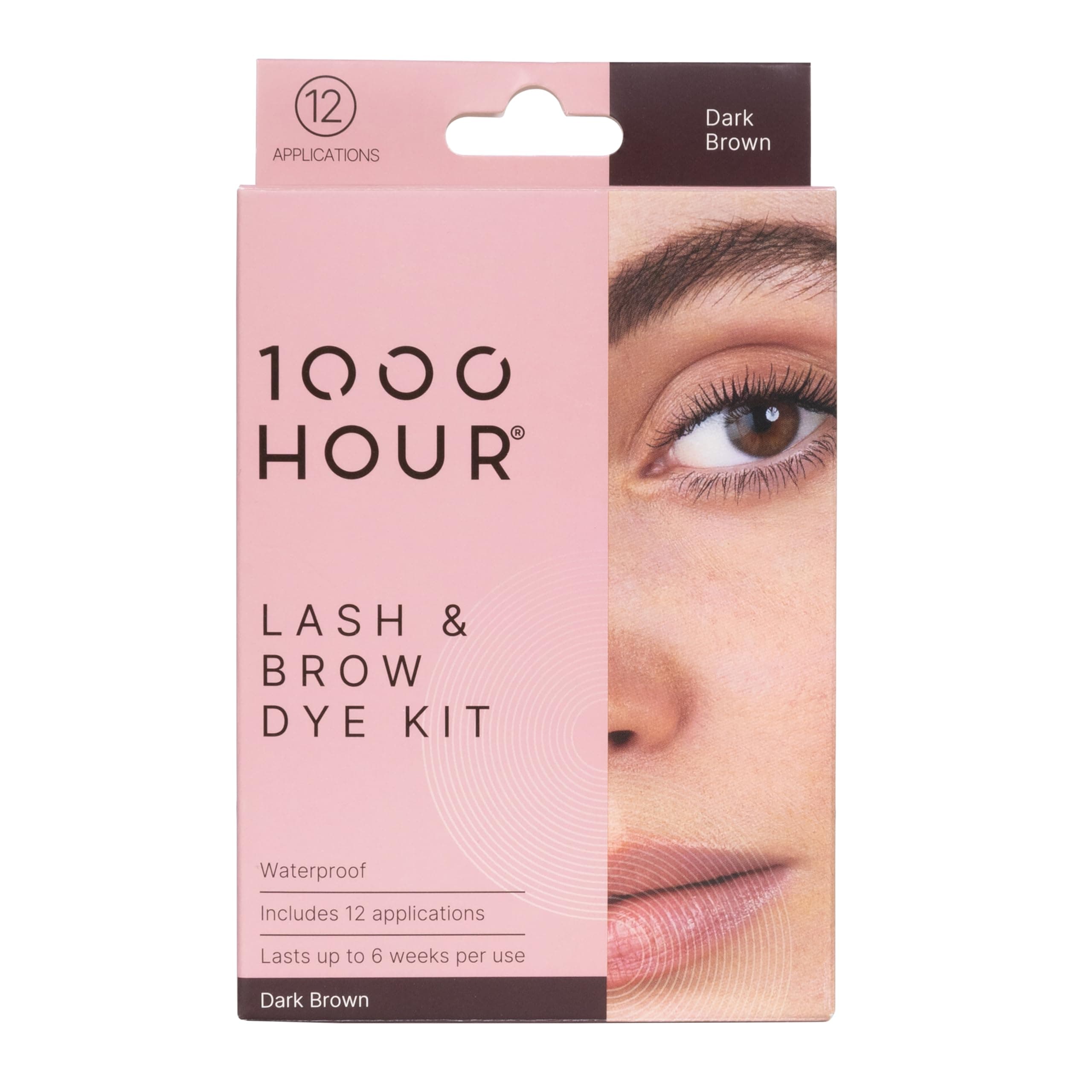 1000 Hour Professional Formula Lash & Brow Kit - Defined Brows with a Long-Lasting Formula with Eyebrow Mascara - Brow Gel for Stunning Brows that Last Up To 6 Weeks with 12 Applications - Dark Brown