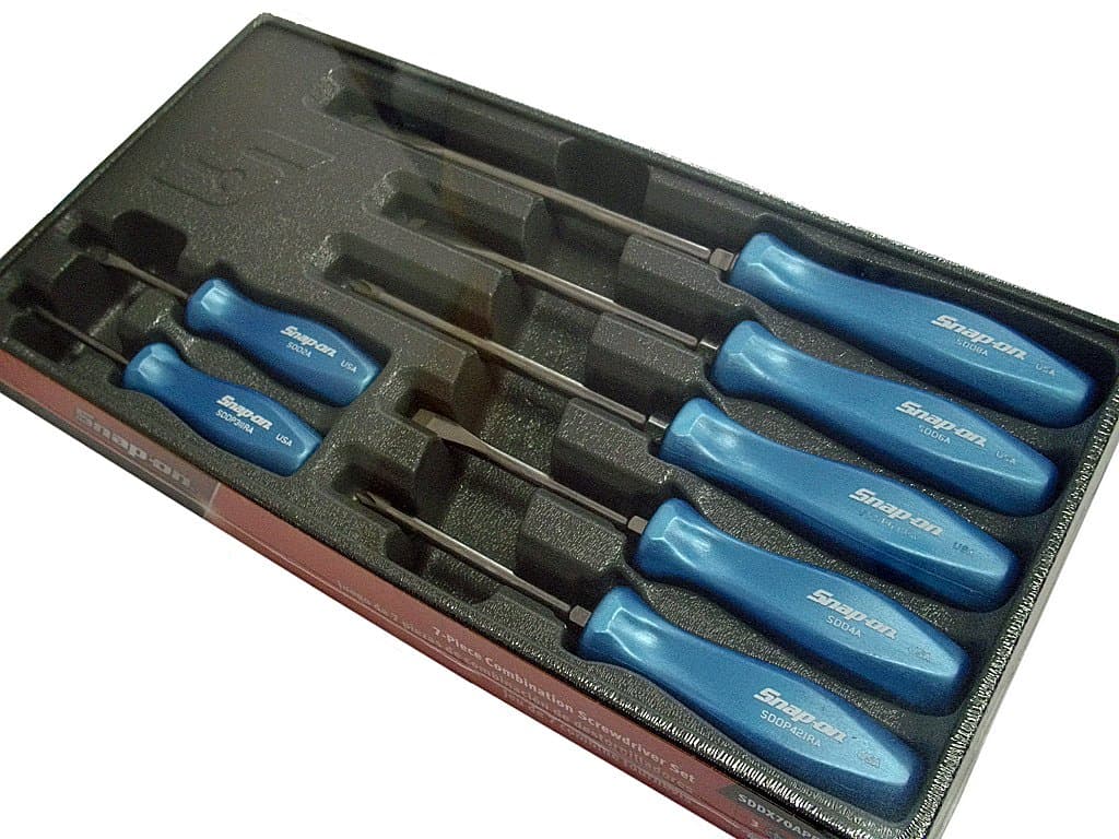 Snap On 7 Piece Screw Driver Set - Pearl Blue