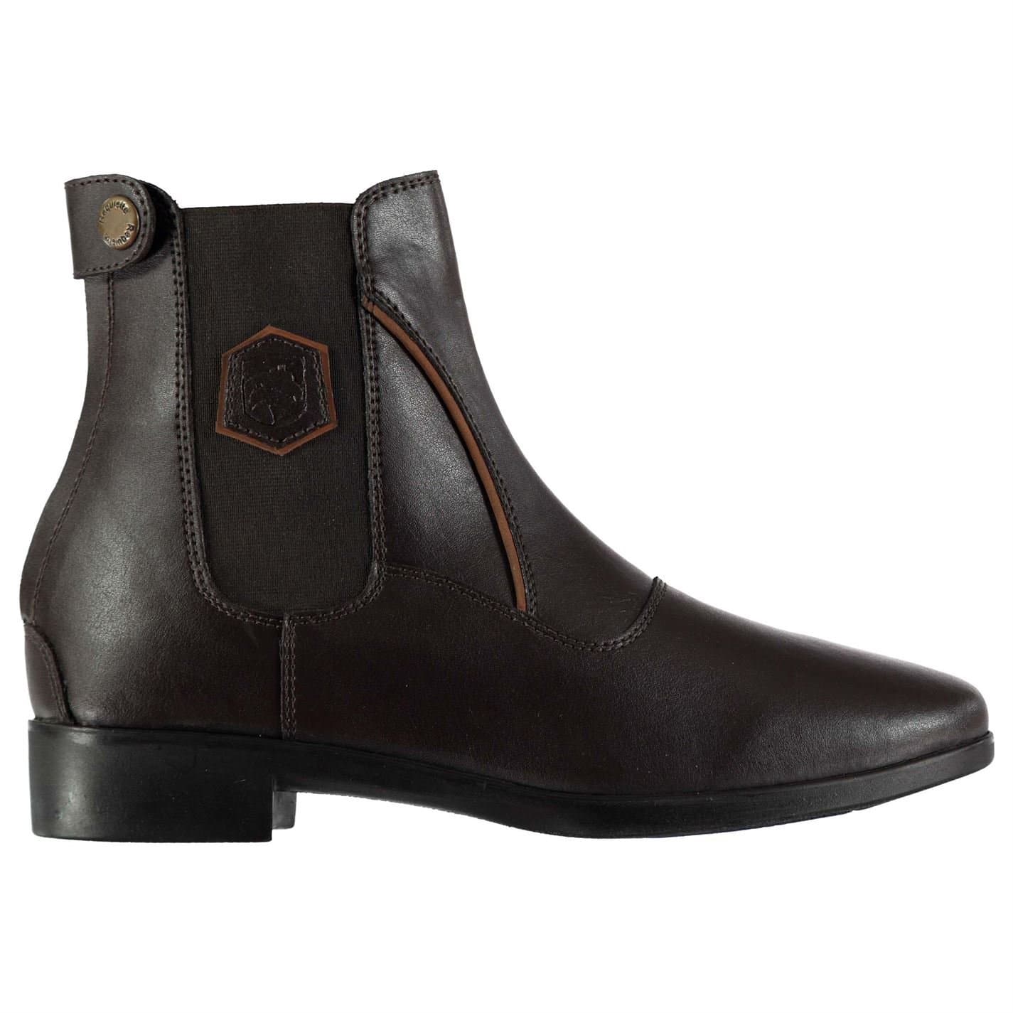 Requisite Womens Rive Jodhpur Boots Zip Pull On Leather Brown UK 6 (39)