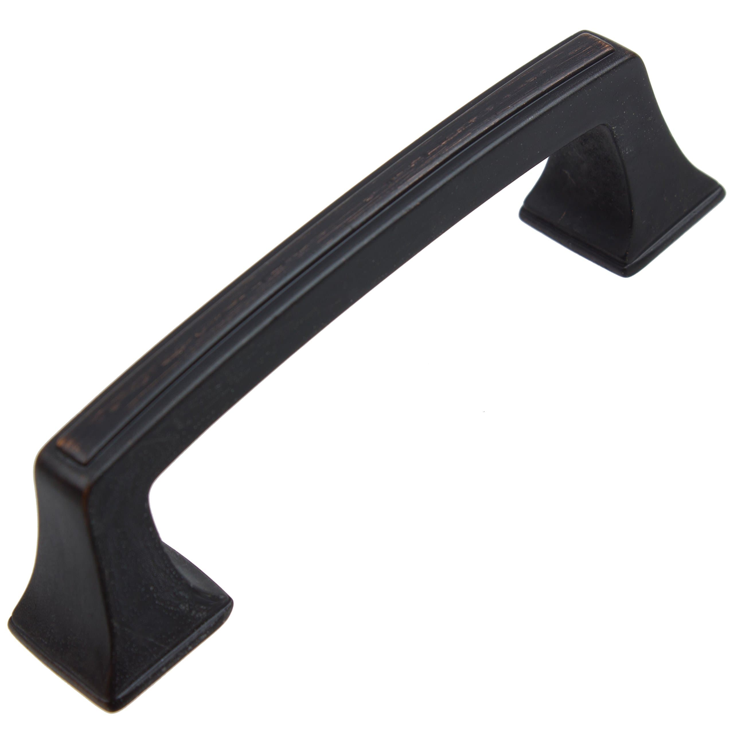 GlideRite Hardware 87380-ORB-10 3 inch Cc Deco Base Oil Rubbed Bronze Cabinet Pulls 10 Pack