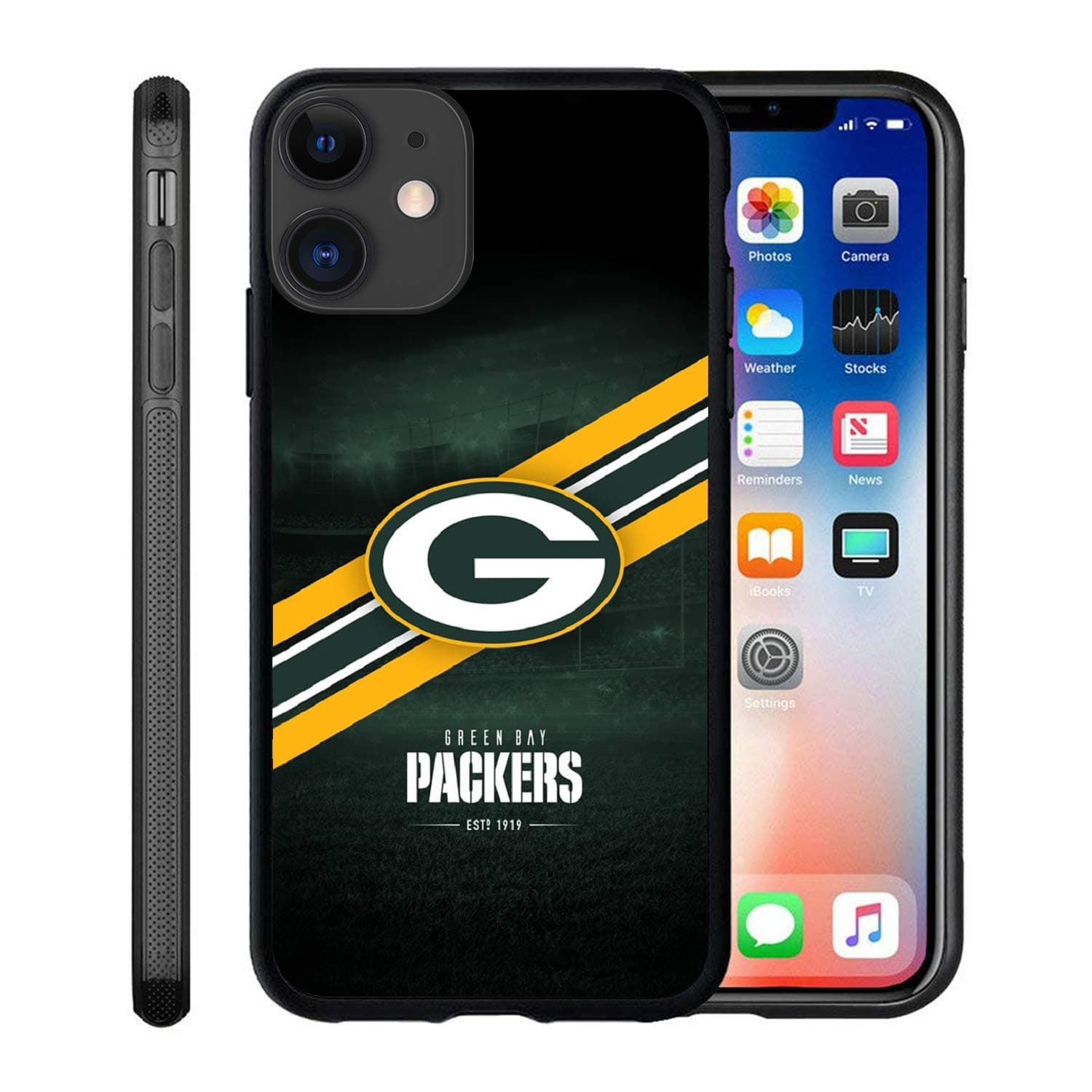 Custom Phone Case for iPhone 13 Pro Max Packer Flexible Slim Soft TPU Green Phone Case Bay Scratch-Resistant Shockproof Protective Anti-Slip Back Cover