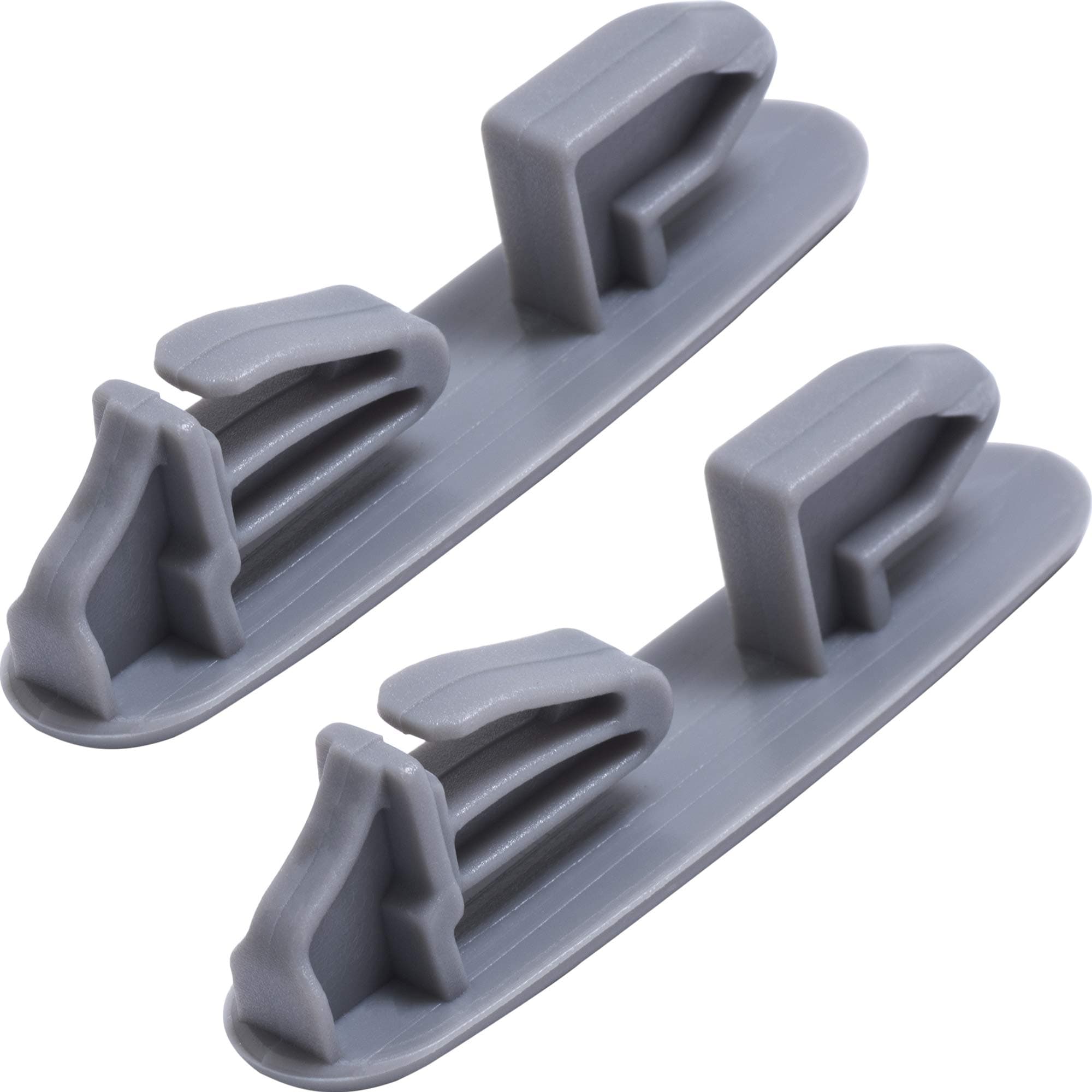 Ultra Durable 8565925 Dish Rack Stop Clip Replacement Part by Blue Stars – Exact Fit For Whirlpool & Kenmore Dishwashers - Replaces WP8565925 8524581 8270105 - PACK OF 2
