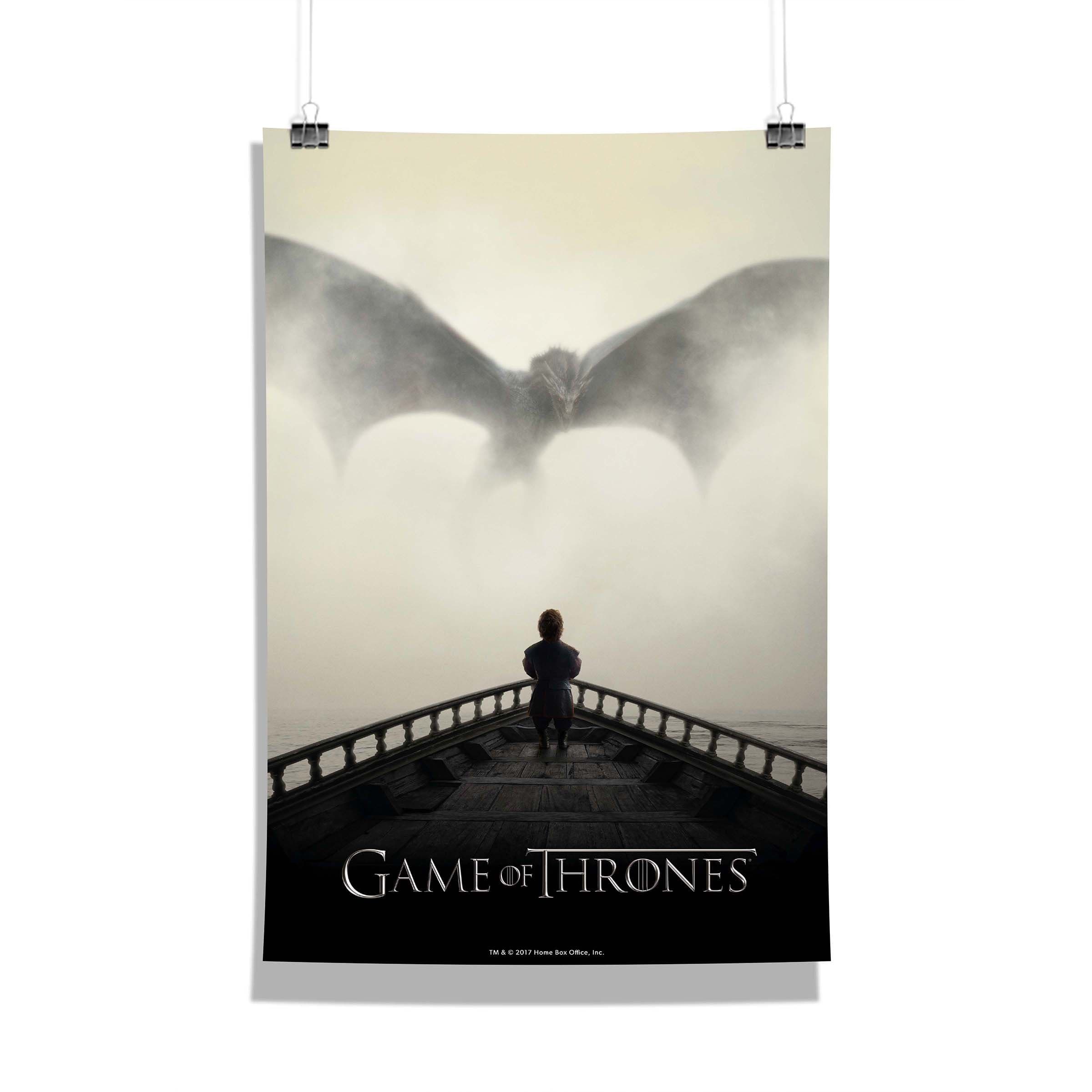 MC SID RAZZ Game of thrones Tyrion Ship Abstract Wall Poster for Home, Office, Living Room Décor without Frame, Licensed by HBO (Multicolor, A3).