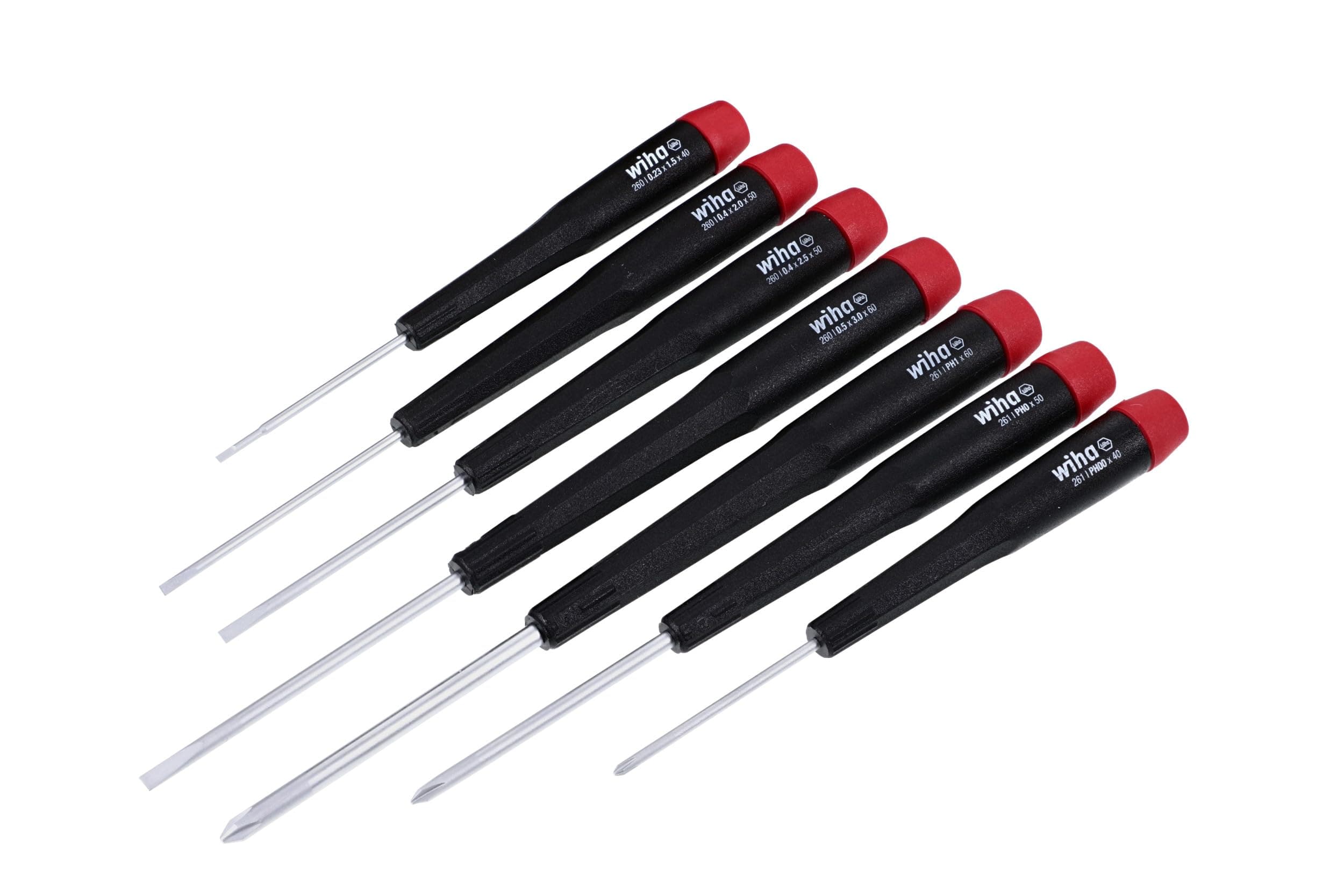 26197 Precision Screwdriver Set, 7-Piece Mini Slotted & Phillips, PicoFinish Handles with Rotating Caps, Small Screwdrivers for Electronics & Fine Work