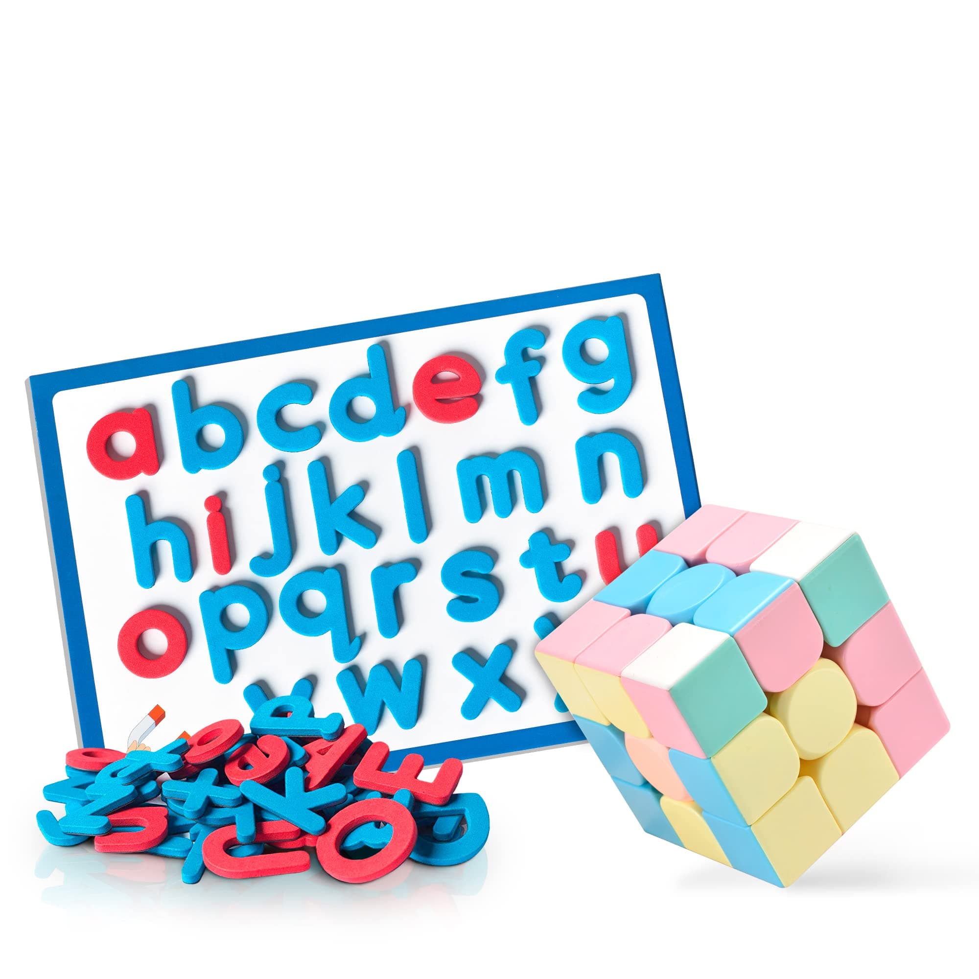 FOOZZILLA Speed Cube 3x3 and Magnetic Letters