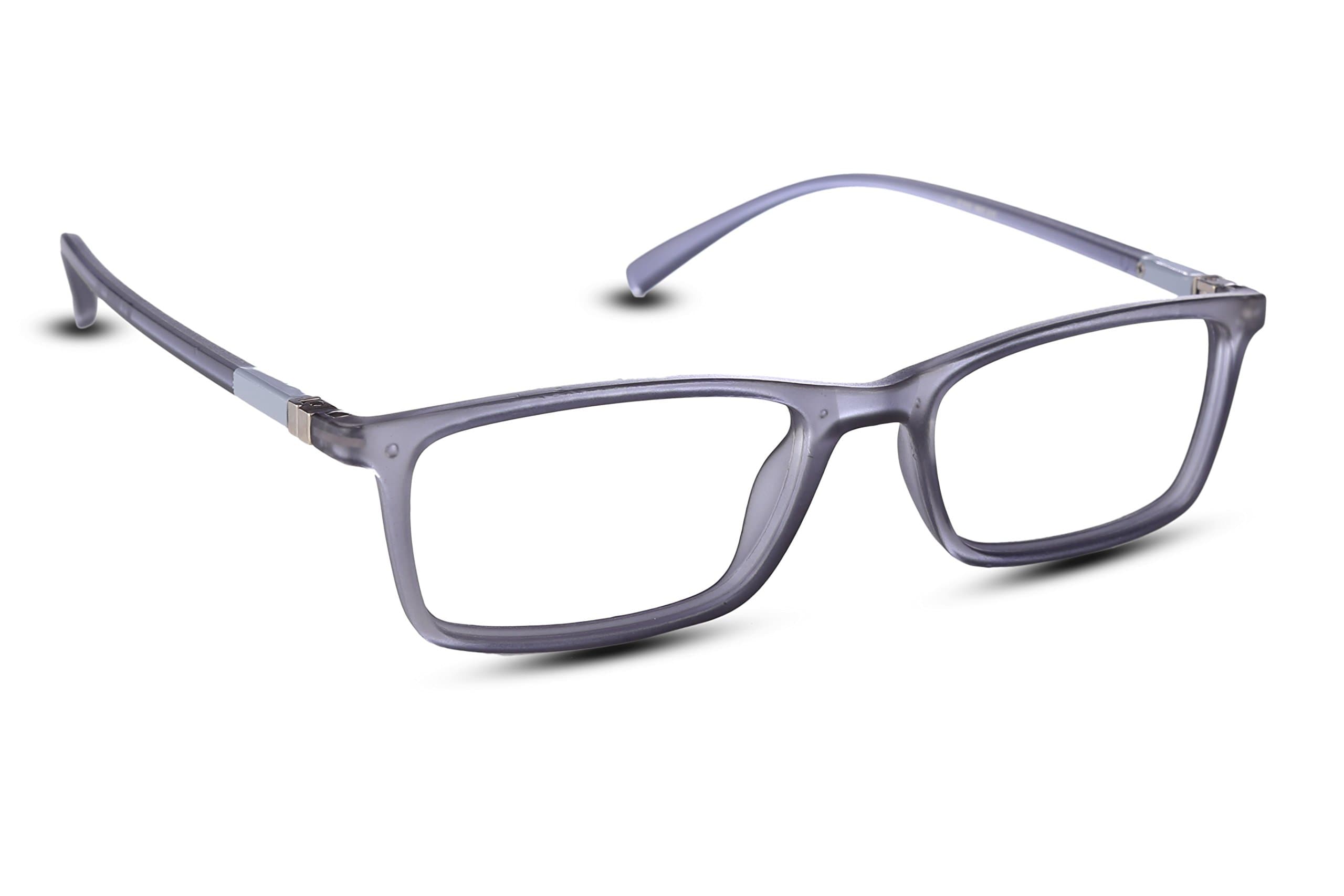 Eyewearlabs.com- Rectangular Glasses Premium Optical Specs Full Frame Eyeglasses For Men -- Size: Small|50|Clear|Rx-able |EL175-C12