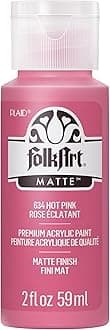FolkArt Acrylic Paint in Assorted Colors (2 oz), 634, Hot Pink