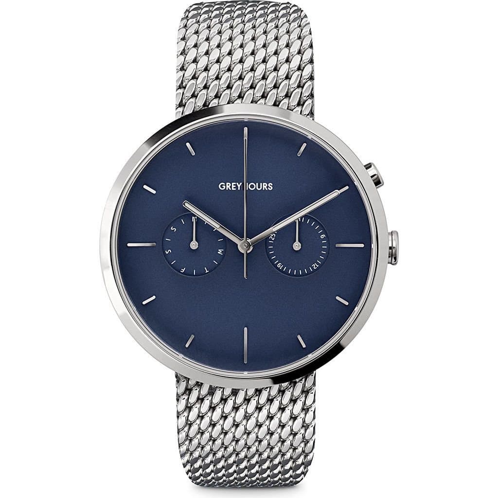 Vision Steel Blue Watch | Silver