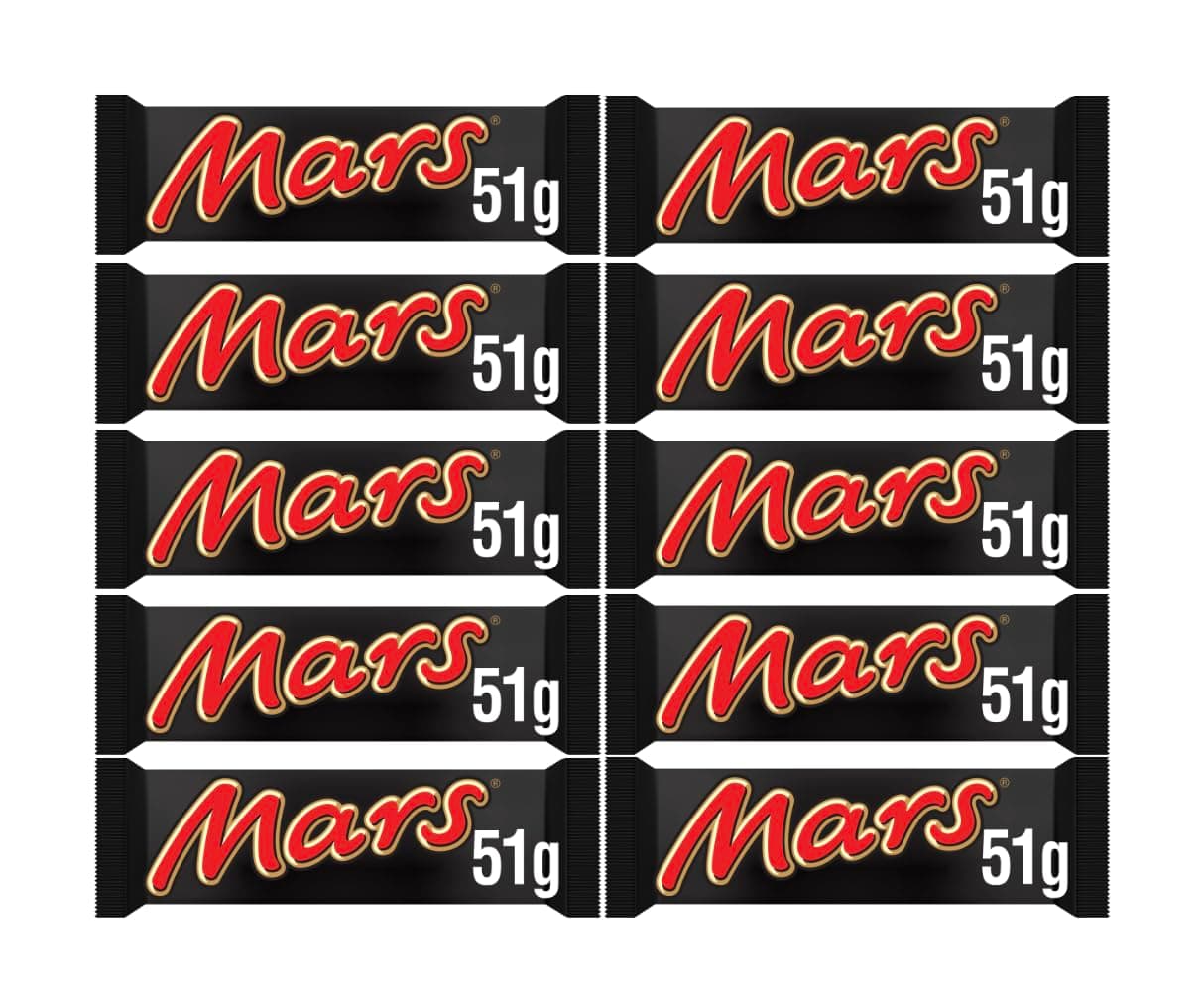 Mars Bar Chocolate Bundle Pack of 10 | 51g