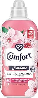 Comfort Creations Cherry Blossom & Sweet Pea Fabric Conditioner with Stay Fresh technology for 100 days of freshness + fragrance* 30 washes (900 ml)