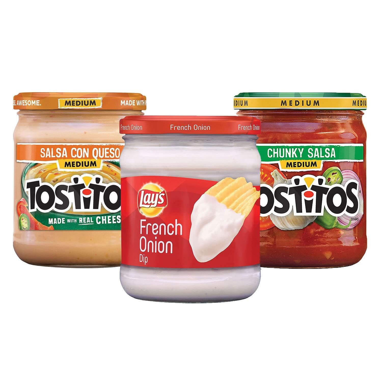 Salsa and Lay's Dip Variety Pack (3 Pack)