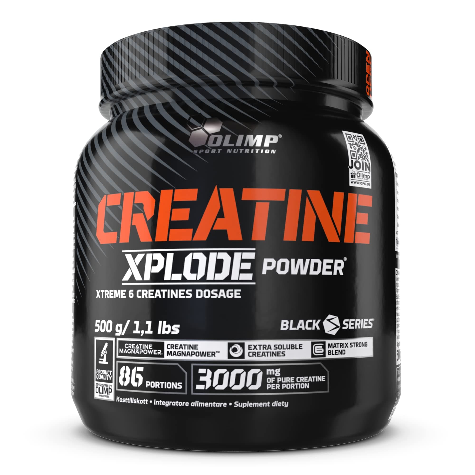 Olimp Labs Creatine Xplode Powder, Pineapple Flavour, 500 g