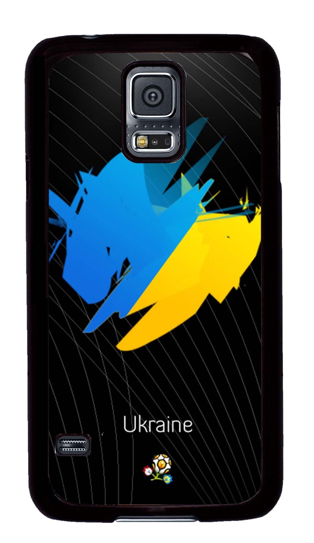 S5 Case, Galaxy S5 Case, Customize Uefa Euro 2012 Ukraine Samsung Galaxy S5 Hard PC Plastic Black Case Protective Shockproof Case Cover for New Galaxy S5