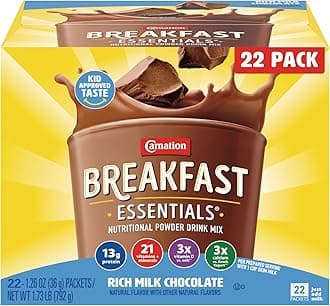 Powder Drink Mix, Rich Milk Chocolate, 22 Count Box of Packets (Packaging May Vary)